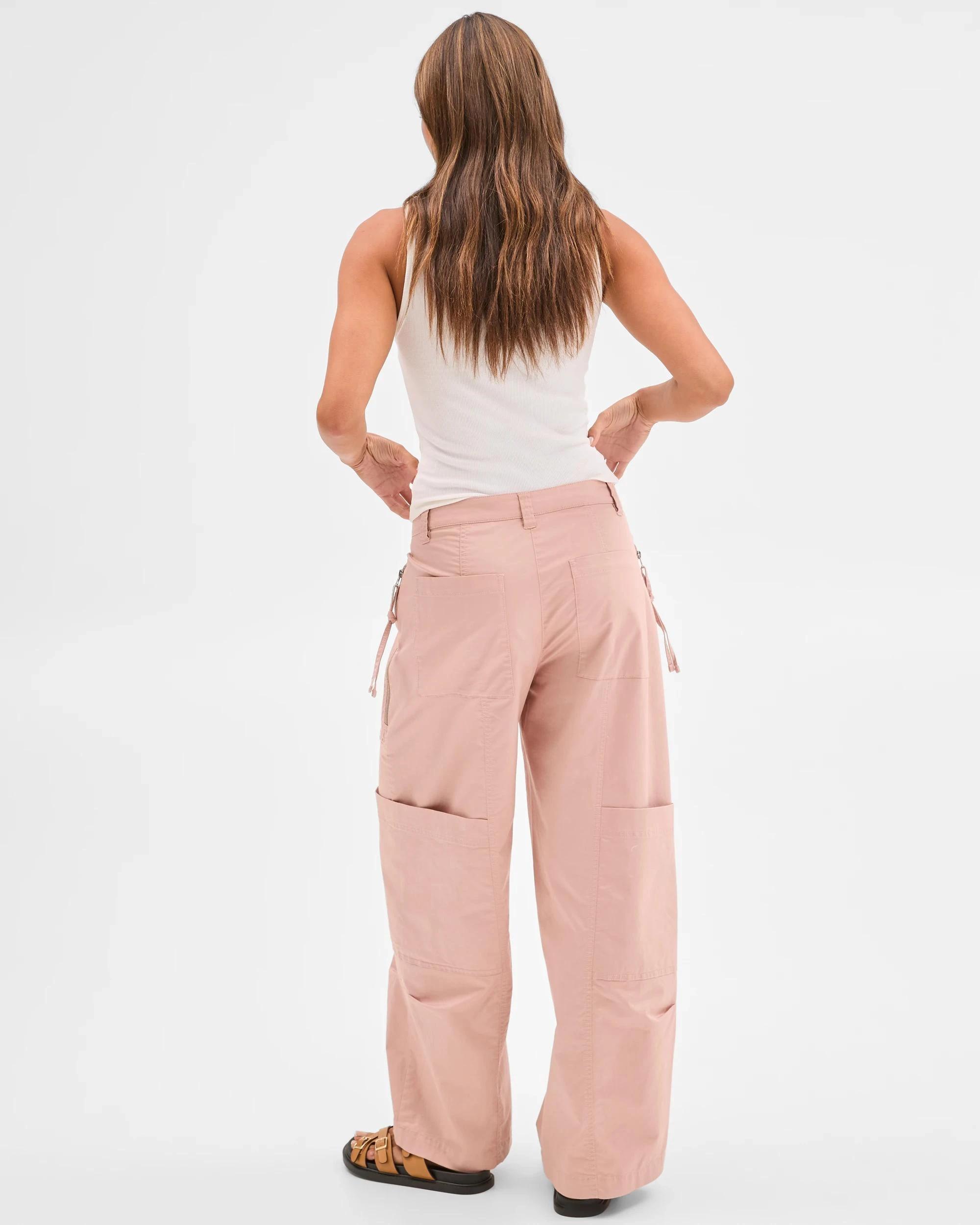 6 Lily Loves Australian Cotton Blend Utility Cargo Pants BLUSH PINK, 6 of 6