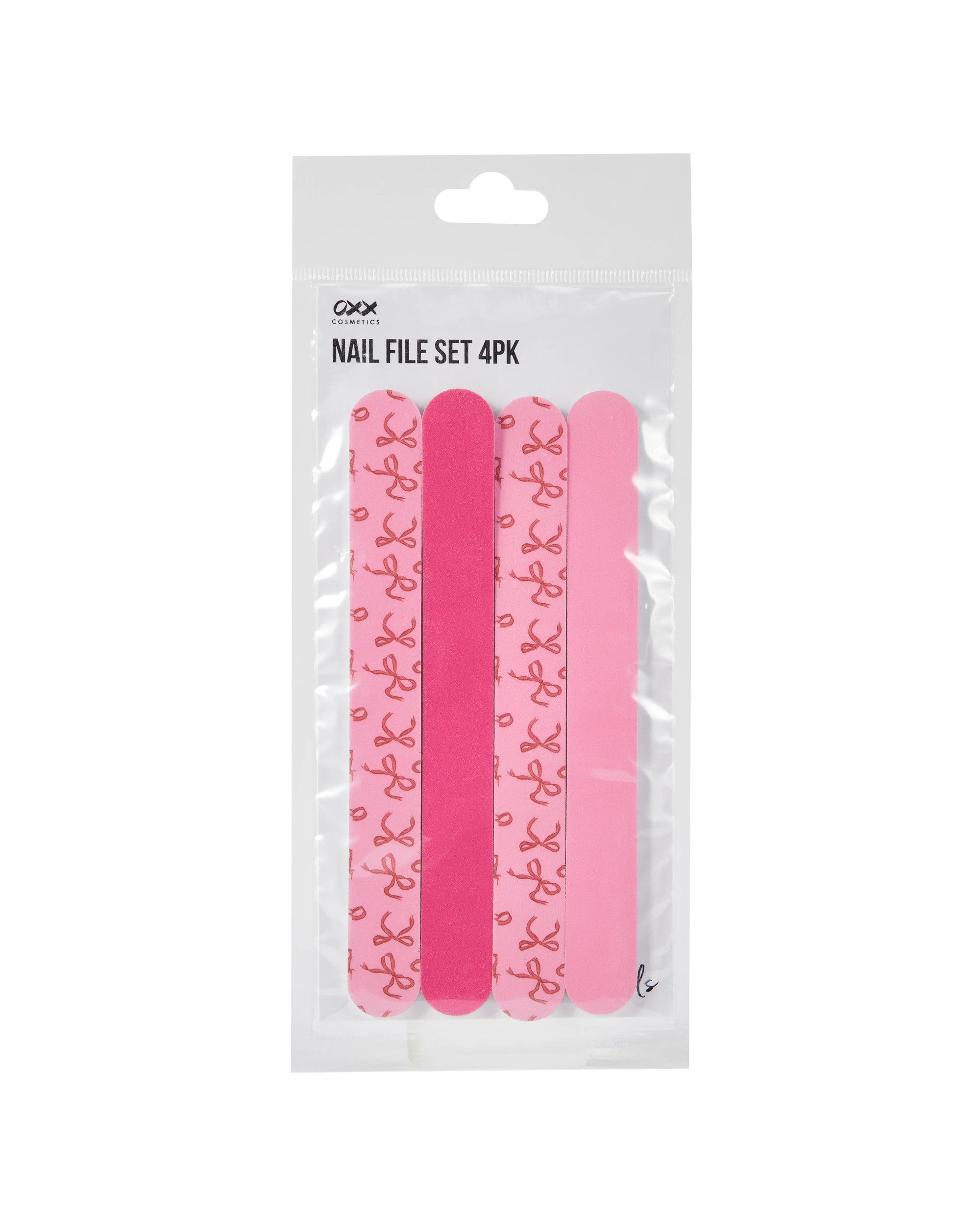 1 OXX Cosmetics 4 Pack Nail File Set - Pink, 1 of 3