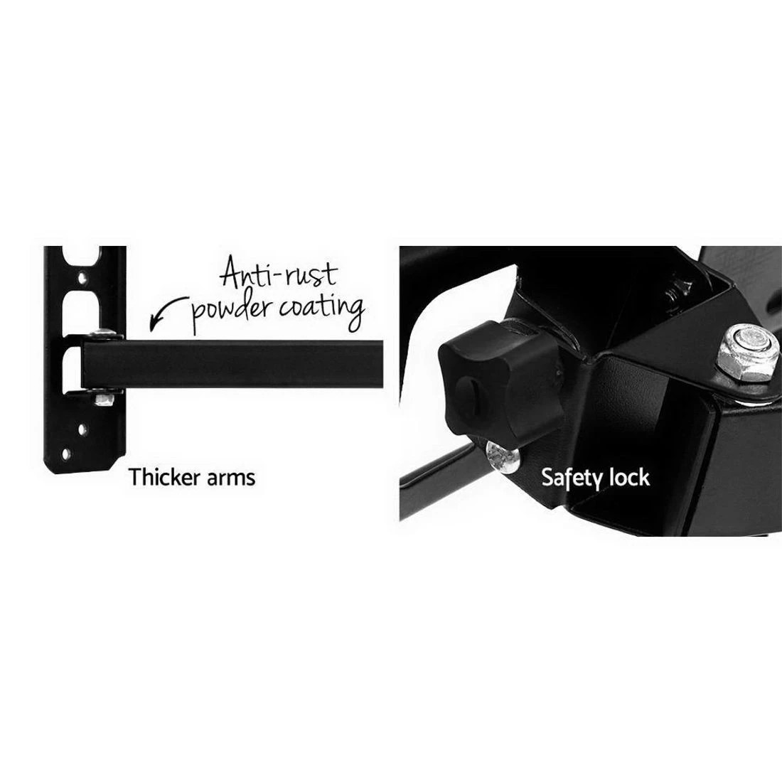 5 Artiss TV Wall Mount Bracket for 23"-55" LED LCD TVs Full Motion Strong Arms - Black, 5 of 6