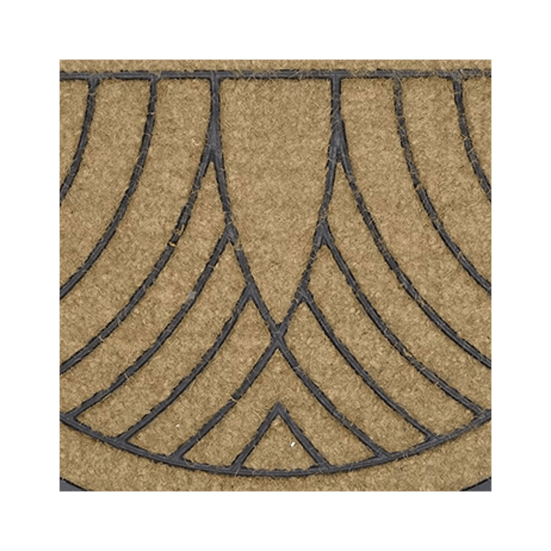 2 Solemate Coir Half Moon 76x120cm Stylish/durable Outdoor Front Doormat
 - Natural, 2 of 4
