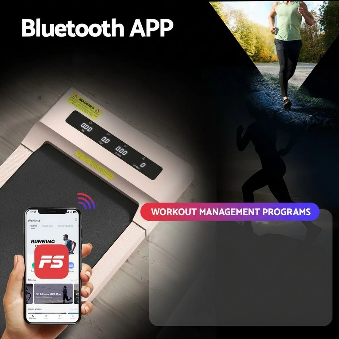 6 Artiss Electric Treadmill with 120cm Automatic Standing Desk Walking Pad - Multi, 6 of 9