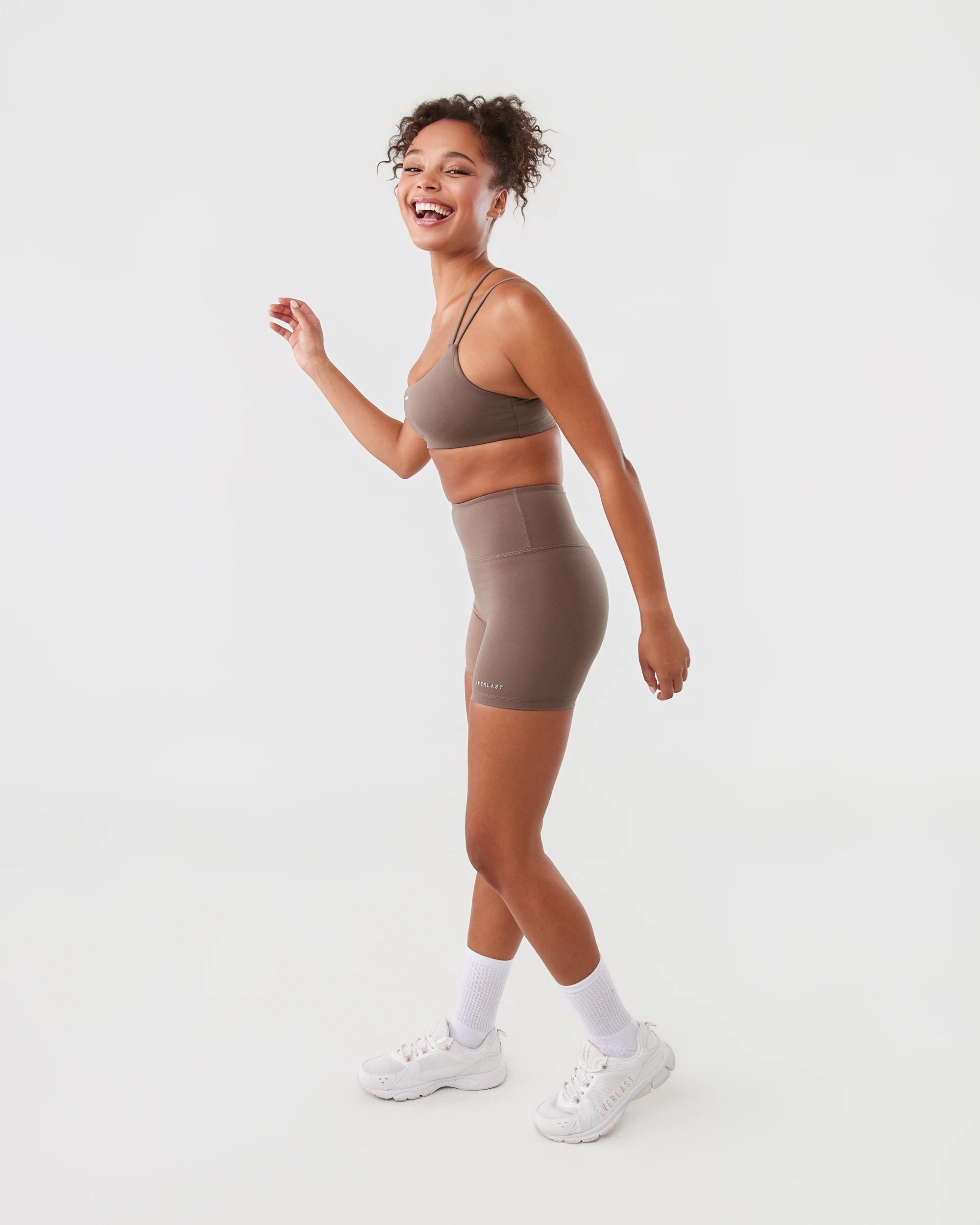 3 Everlast Womens Invisible Scrunch Shorts Mushroom, 3 of 6