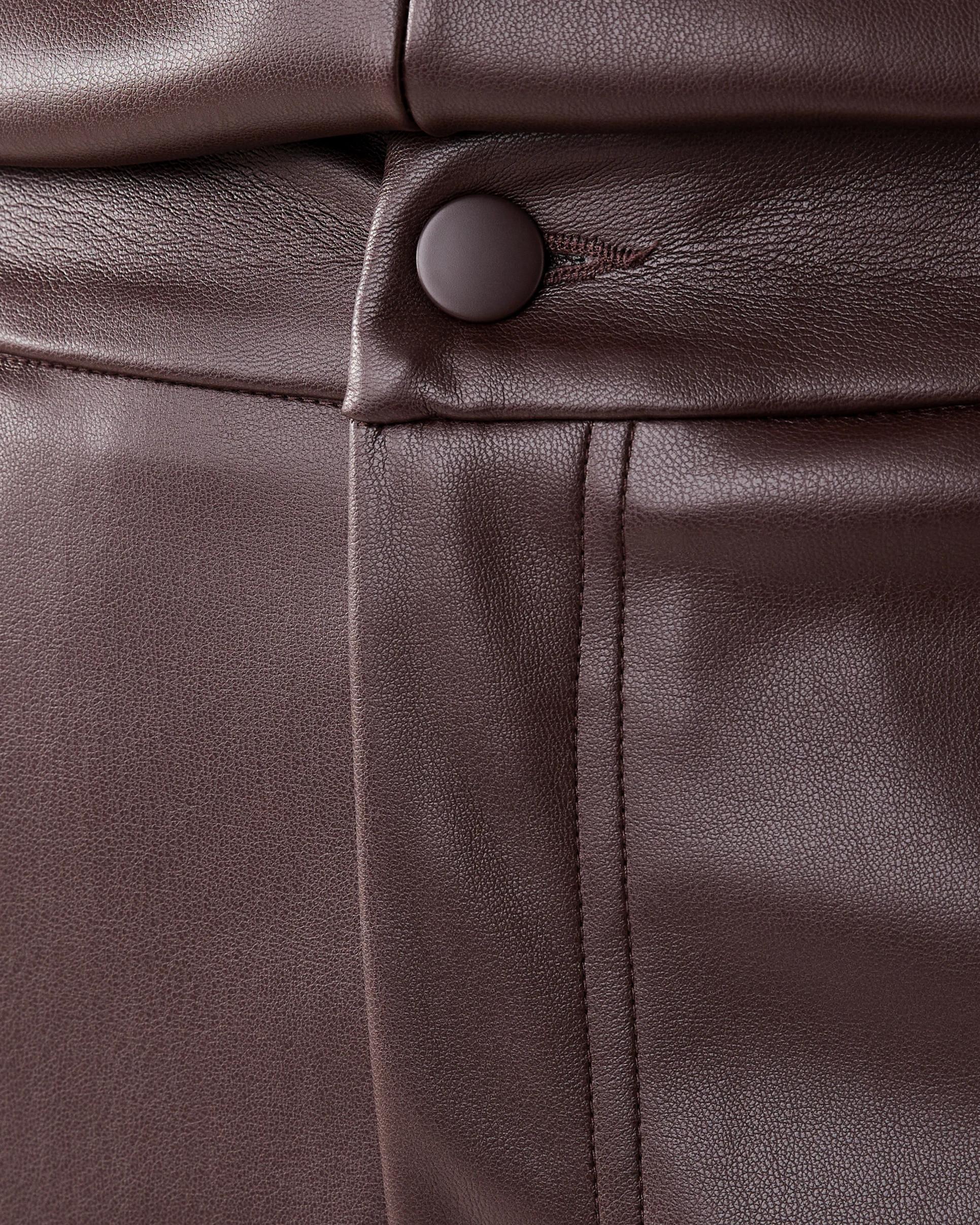 4 PU Pants Choc Plum, 4 of 7