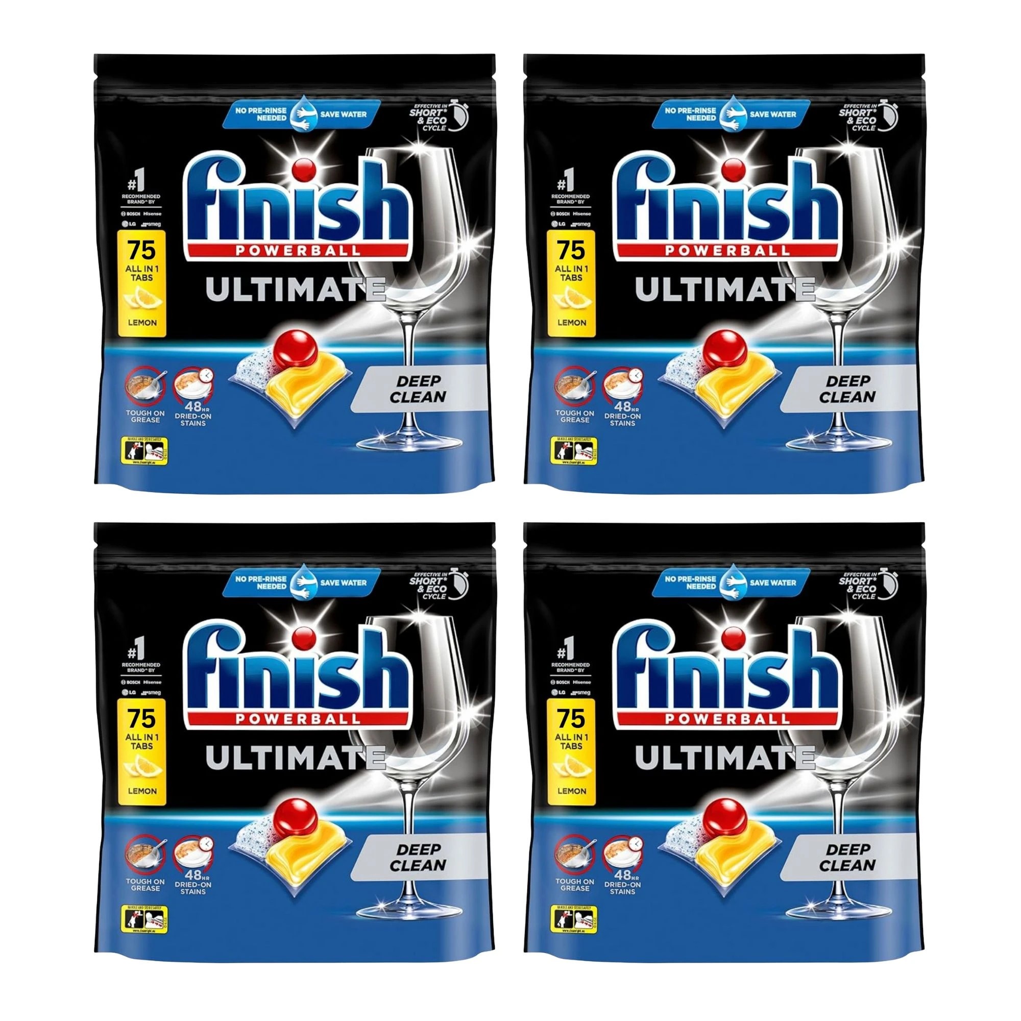 1 Finish Ultimate Dishwasher Tablets Lemon 75'S  X4, 1 of 1