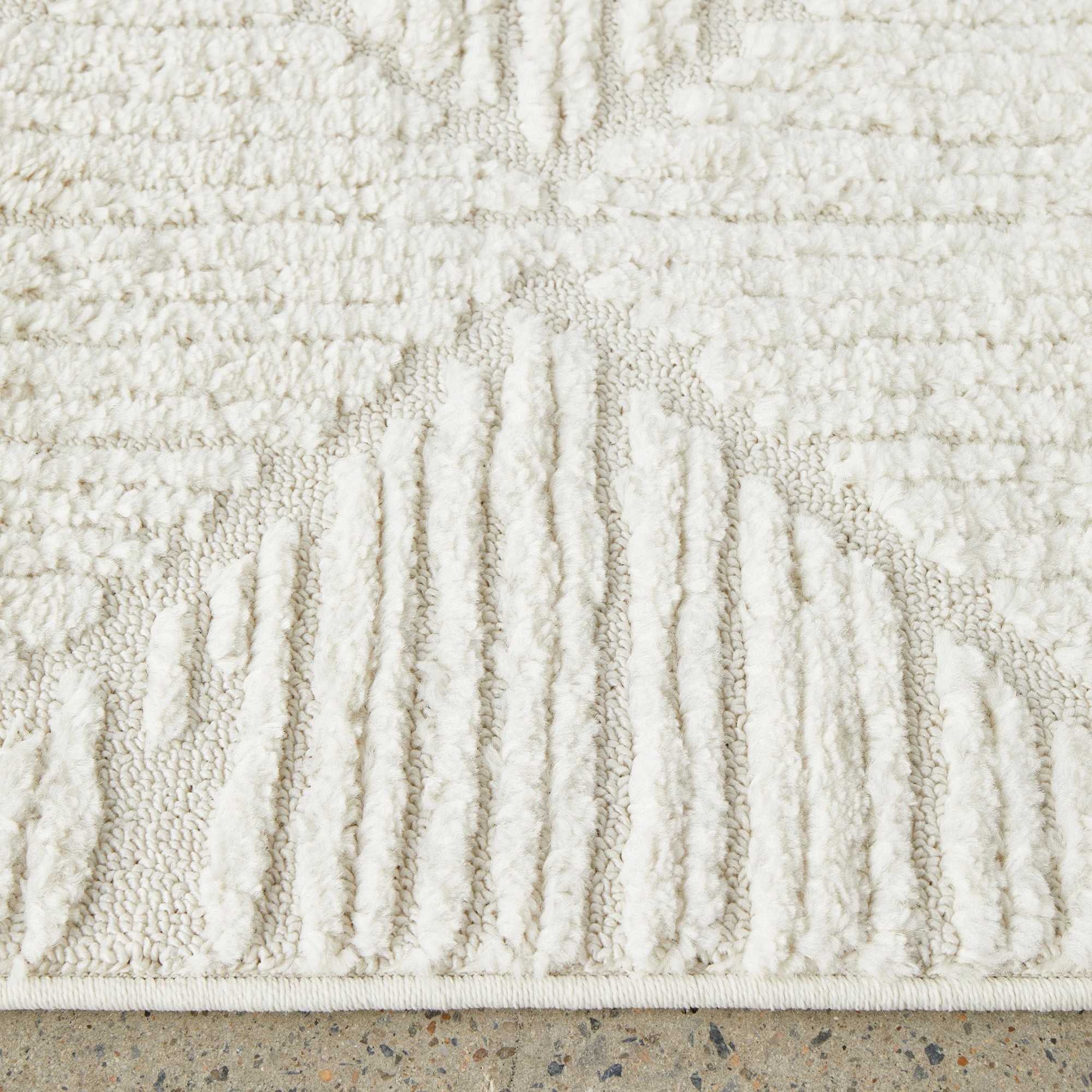 3 Common Ground Rugs Lyrica Shilo 330x240cm - Extra Large Floor Rug - White, 3 of 6