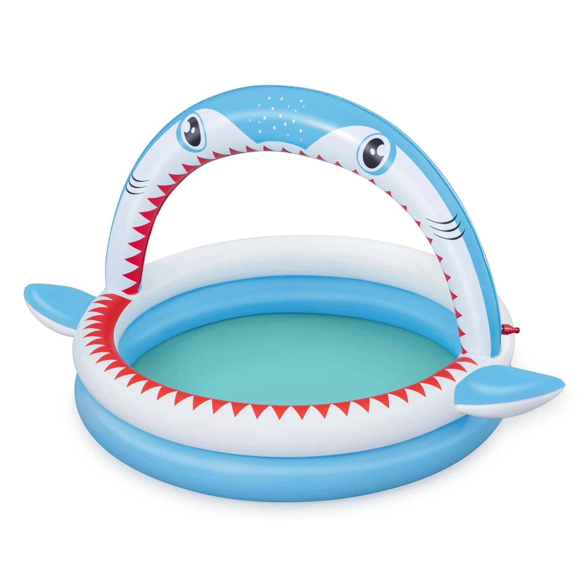 1 Bestway 64" x 50" x 36"/1.63m x 1.27m x 92cm Sharktastic Sprinkler Play Pool, 1 of 5