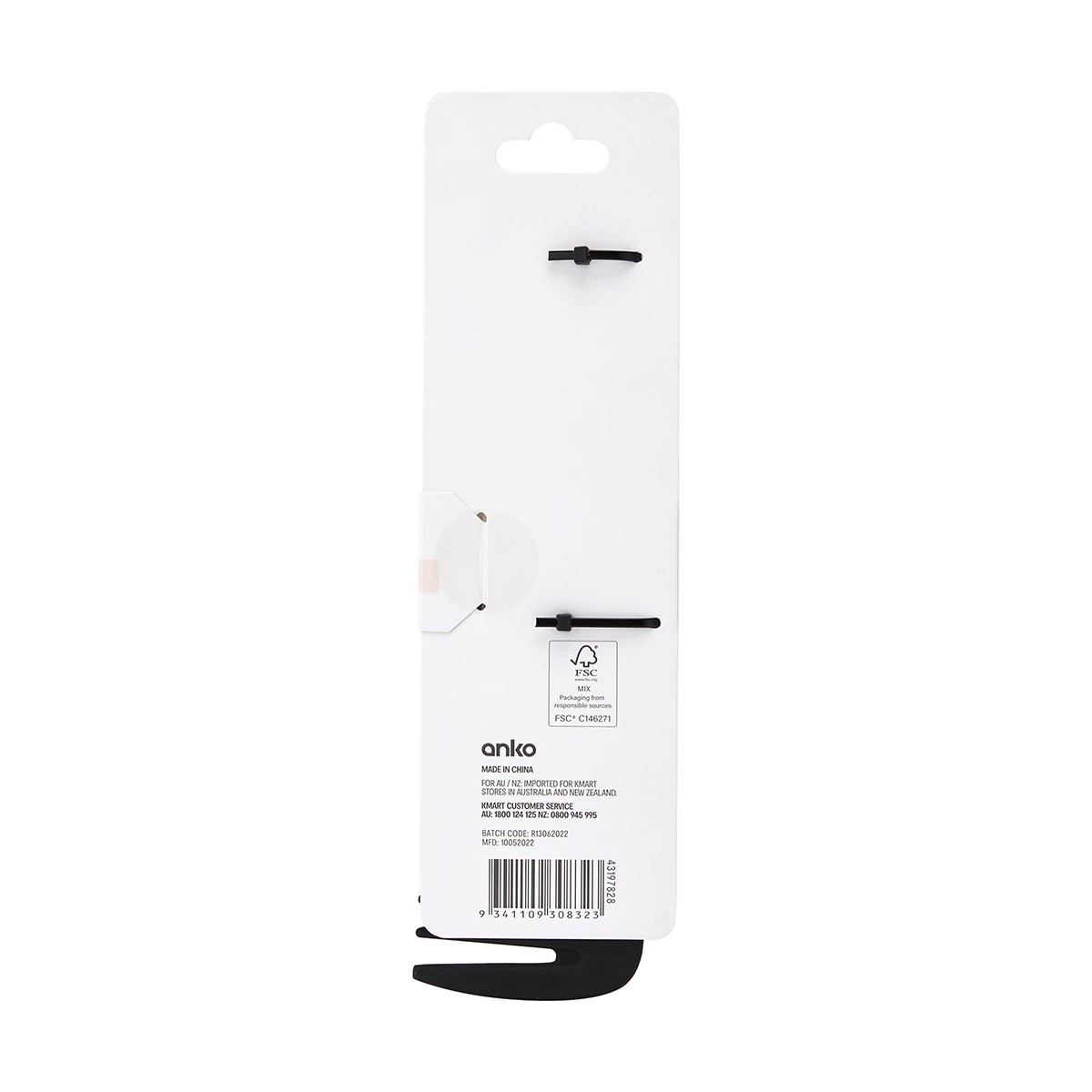 6 Shower Comb - Black, 6 of 6