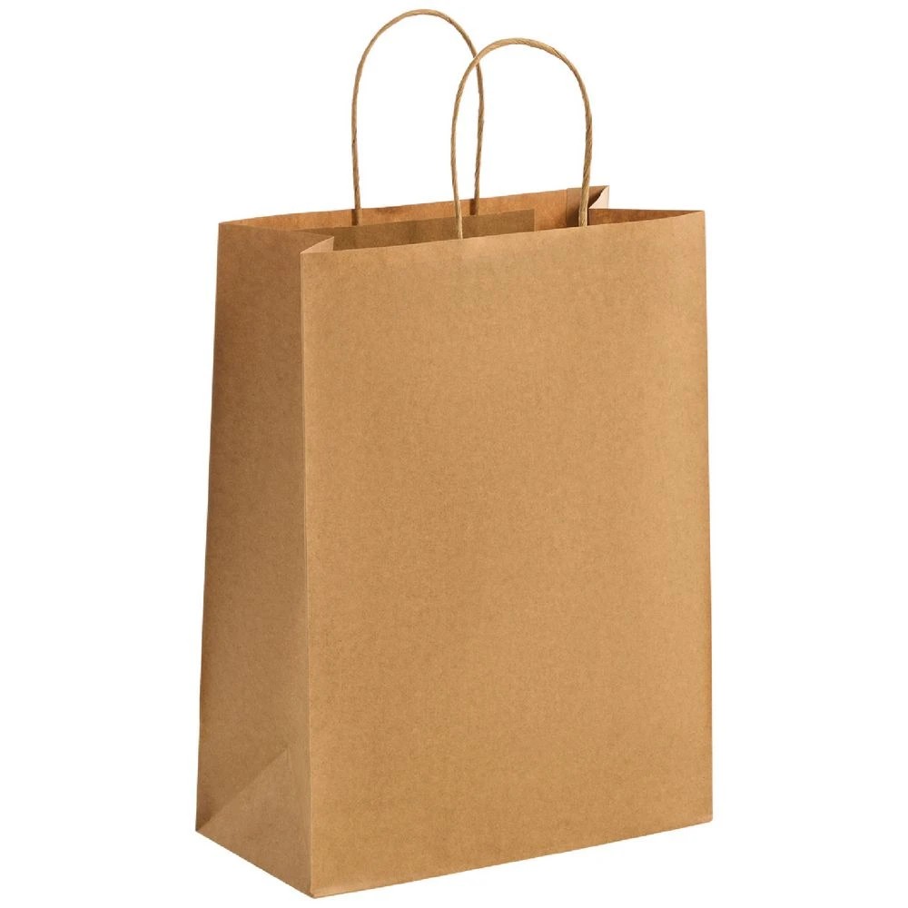 1 Otto Kraft Bags Medium Brown 5 Pack, 1 of 2