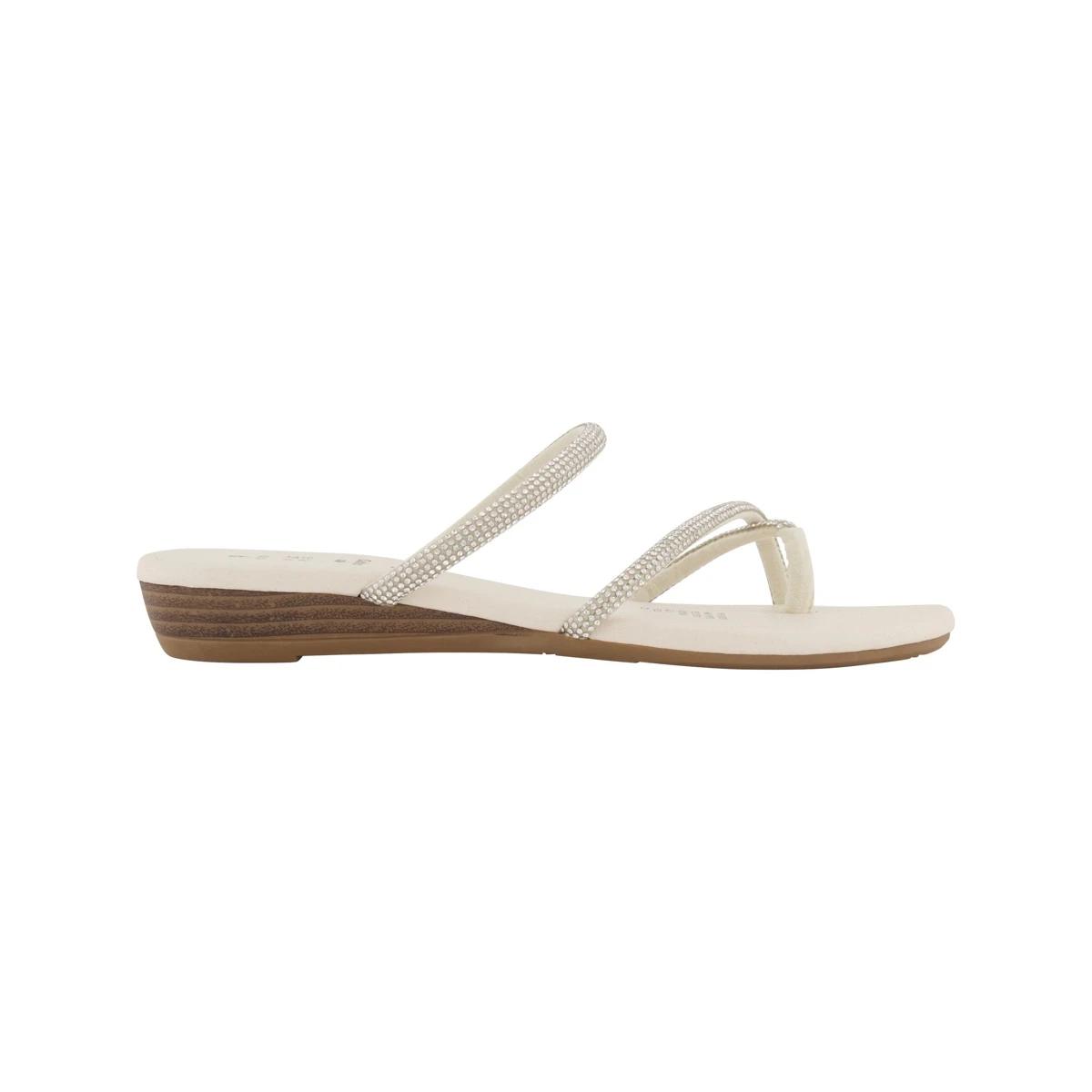 1 Diamante Wedge Sandals Sandshell, 1 of 3
