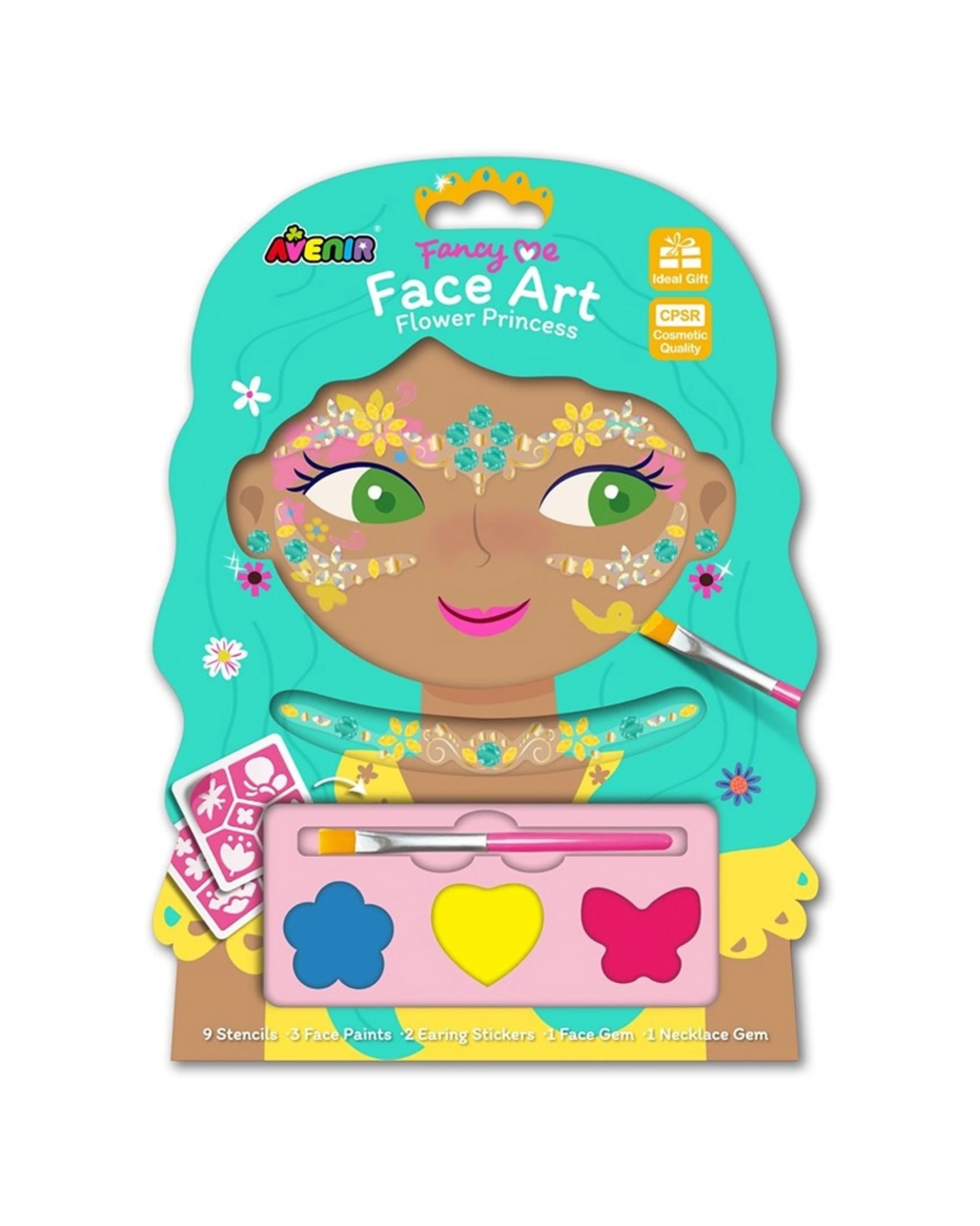 1 Avenir Fancy Me My Creative Face Art Kit Paint Flower Princess Kids - Multi, 1 of 3