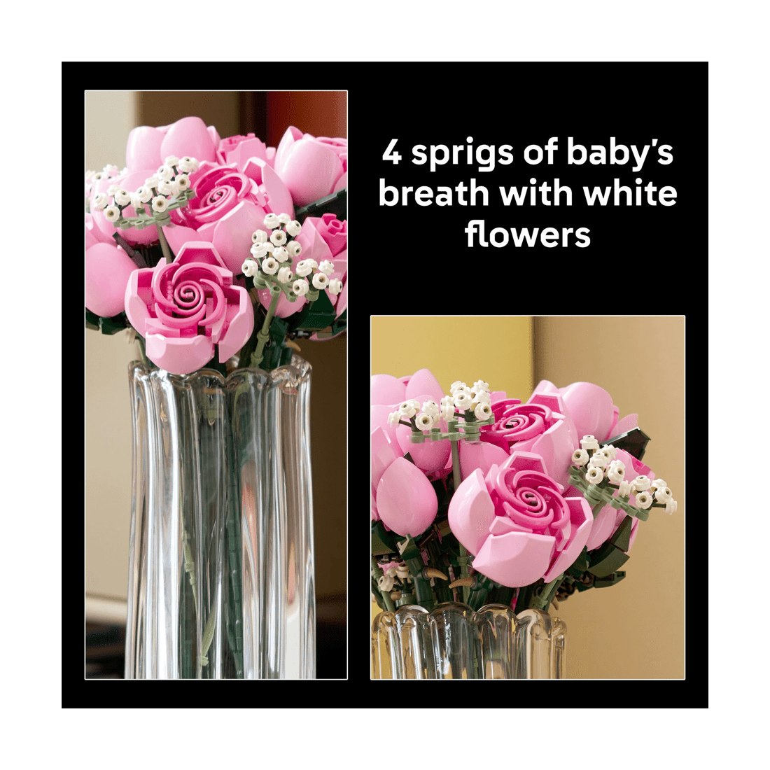 5 LEGO Botanicals Bouquet of Pink Roses 10374, 5 of 9