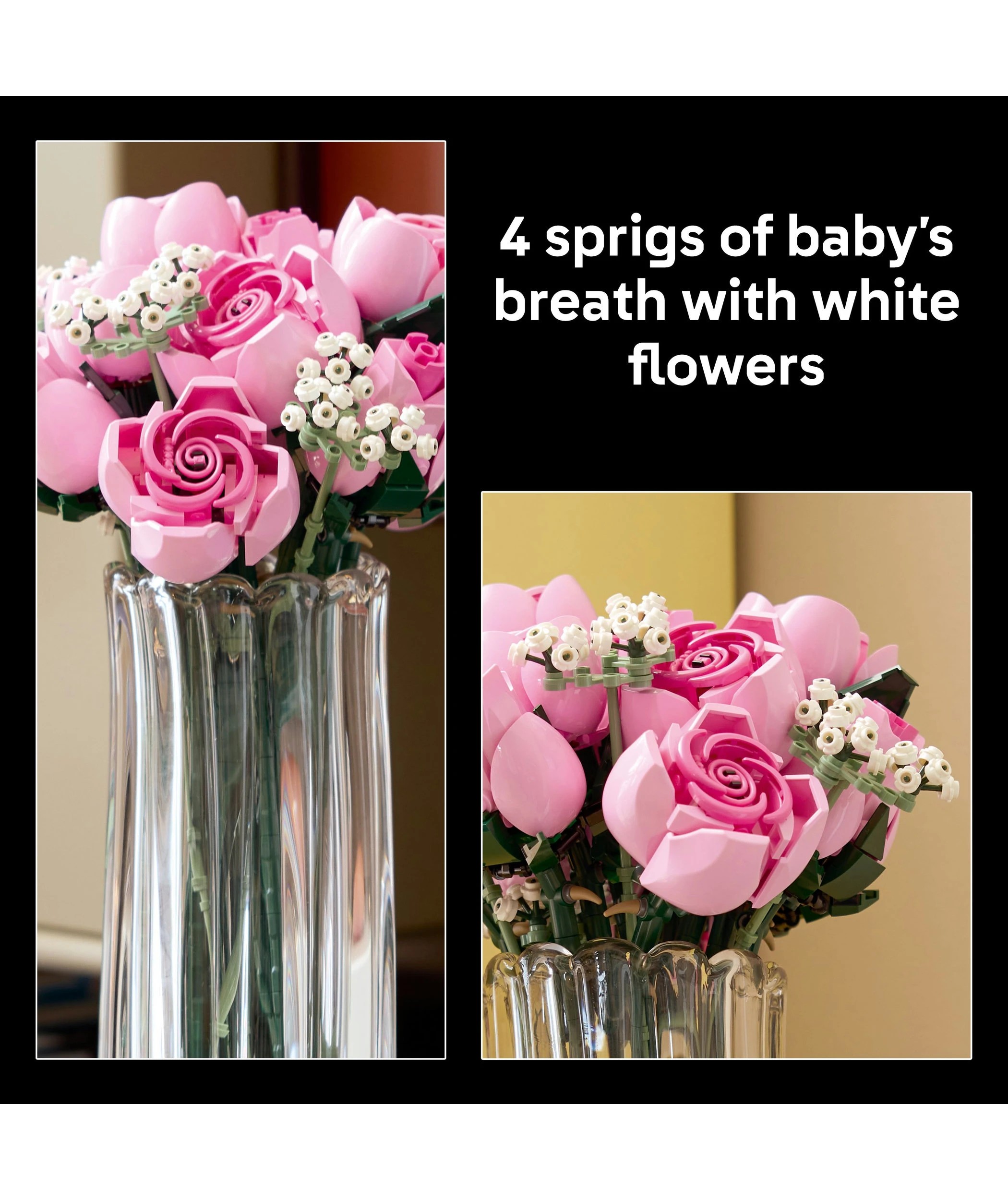 5 LEGO Botanicals Bouquet of Pink Roses 10374, 5 of 9