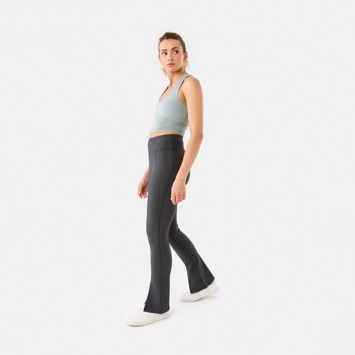 3 Active Womens Ultrasoft Longline Crop Top LINDSEY GREEN, 3 of 8