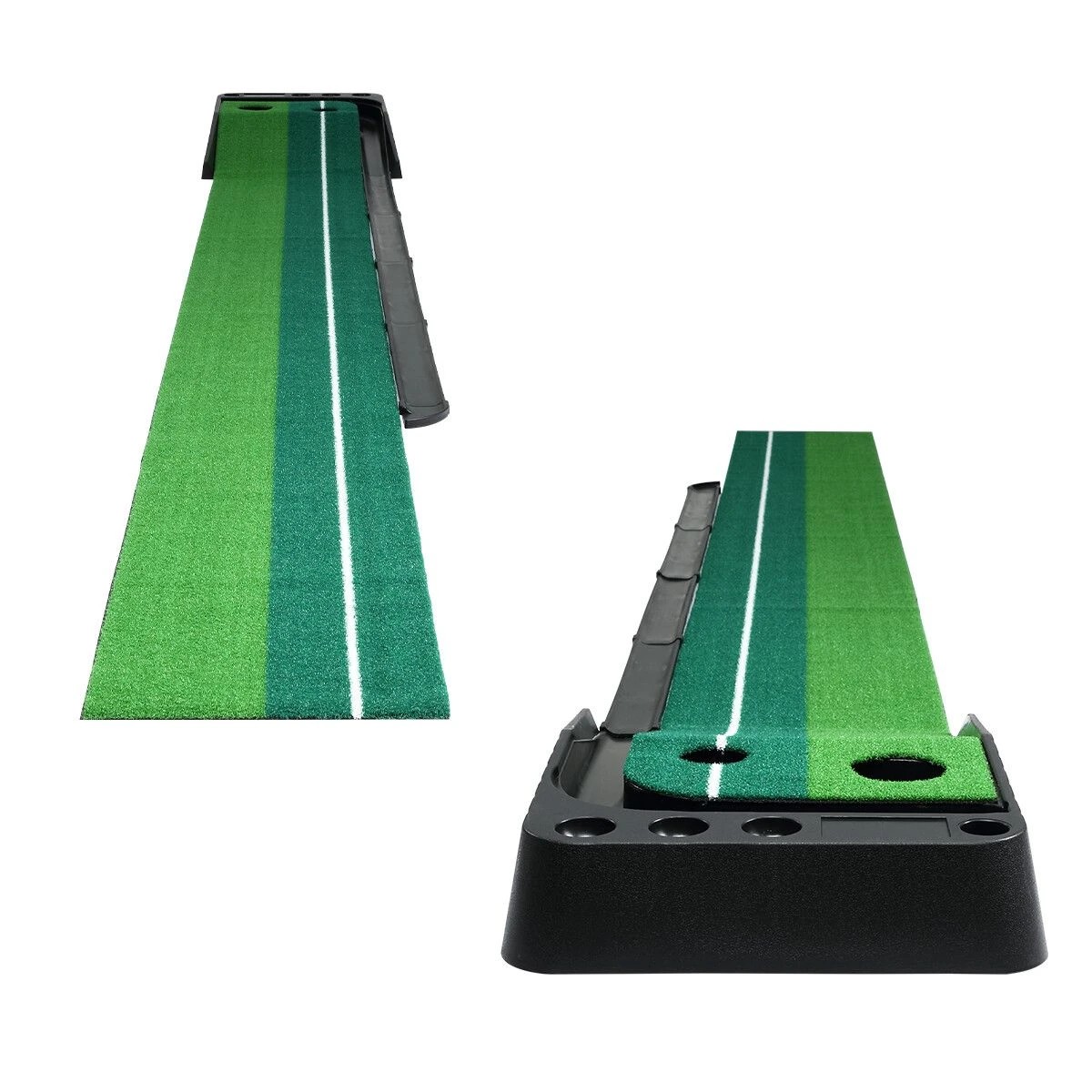 4 Ausway 2.5M Golf Putting Mat Practice Putter Greens Trainer, 4 of 4