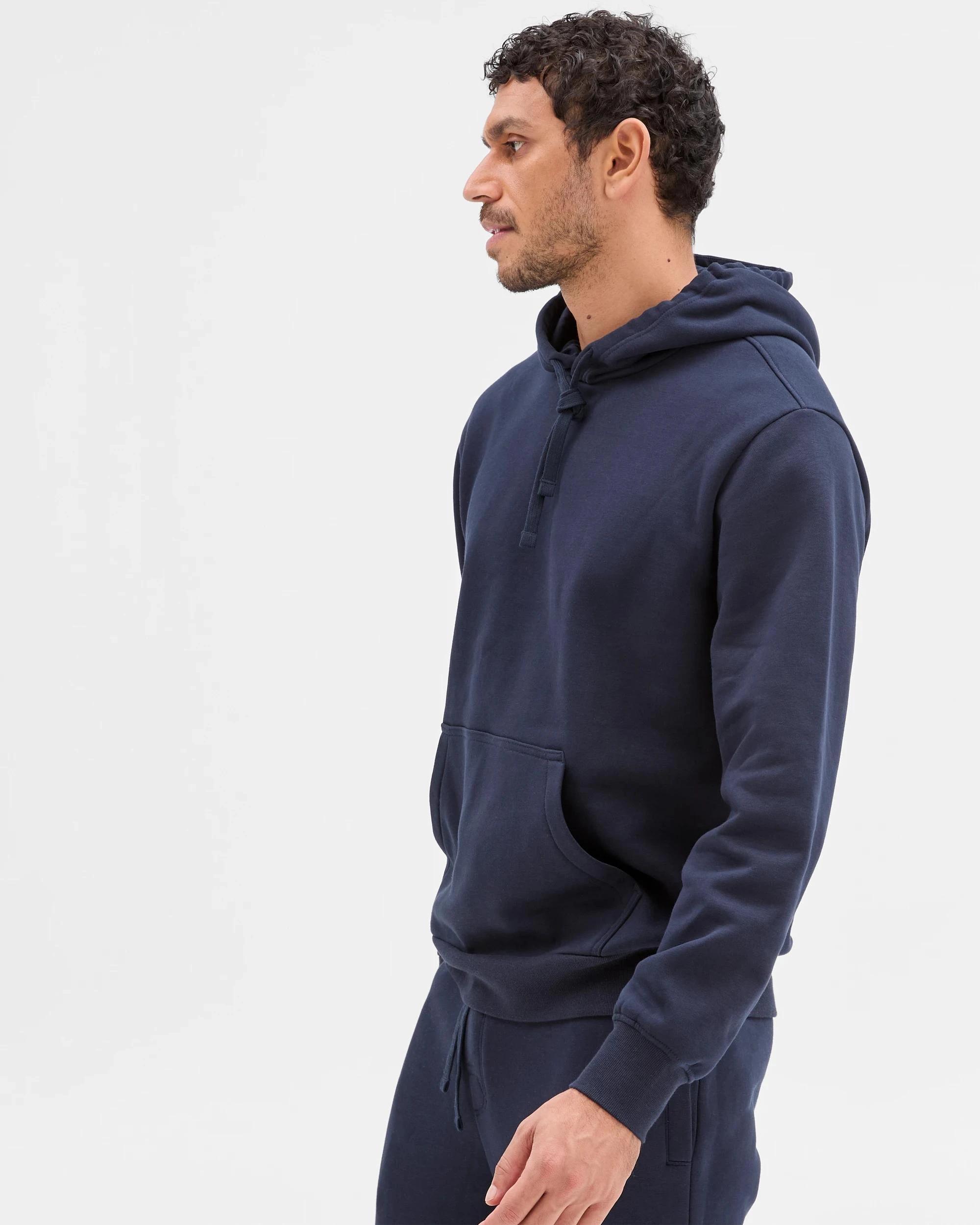 3 Target Man Australian Cotton Blend Popover Hoodie NAVY, 3 of 6
