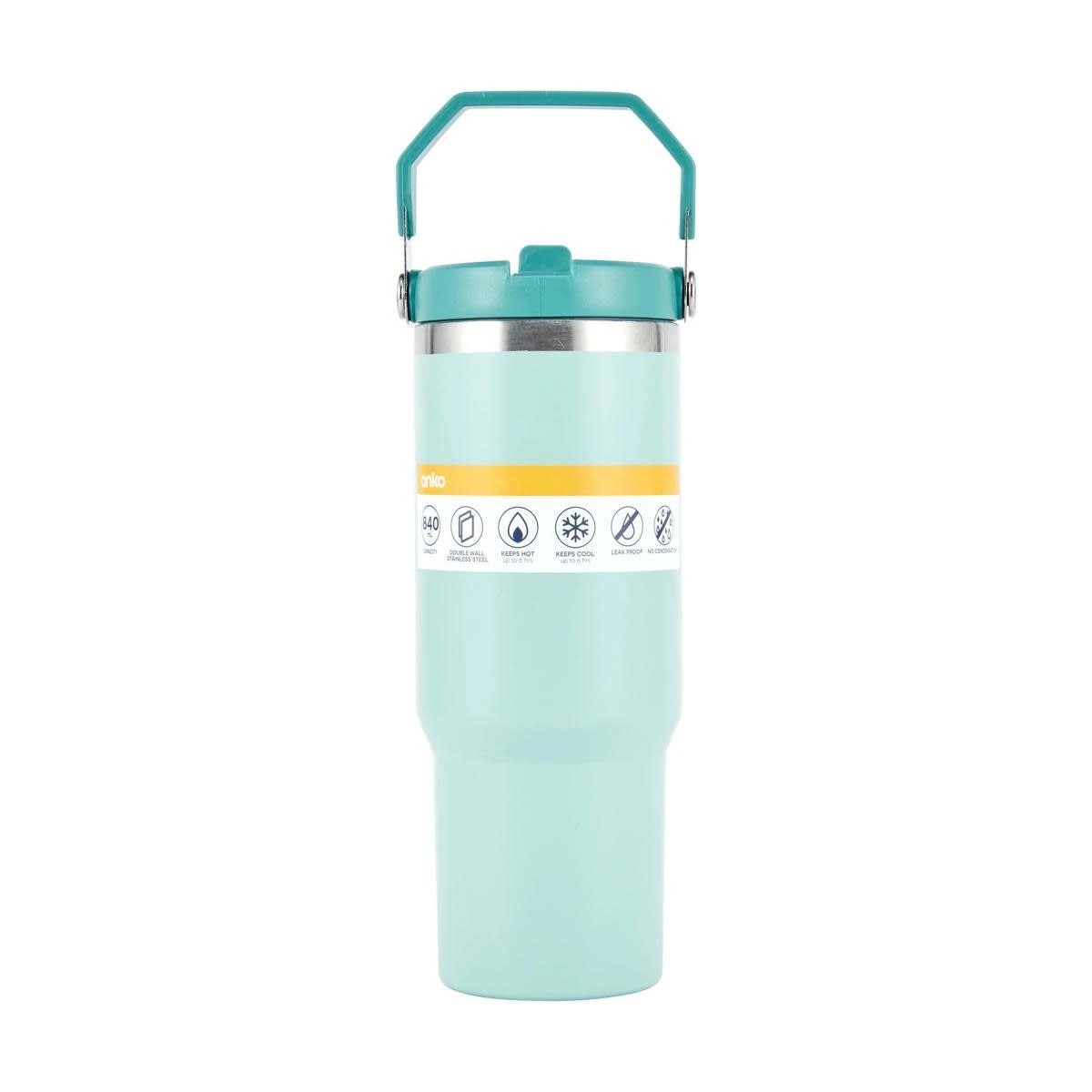 6 840ml Sage Tumbler with Top Handle, 6 of 6