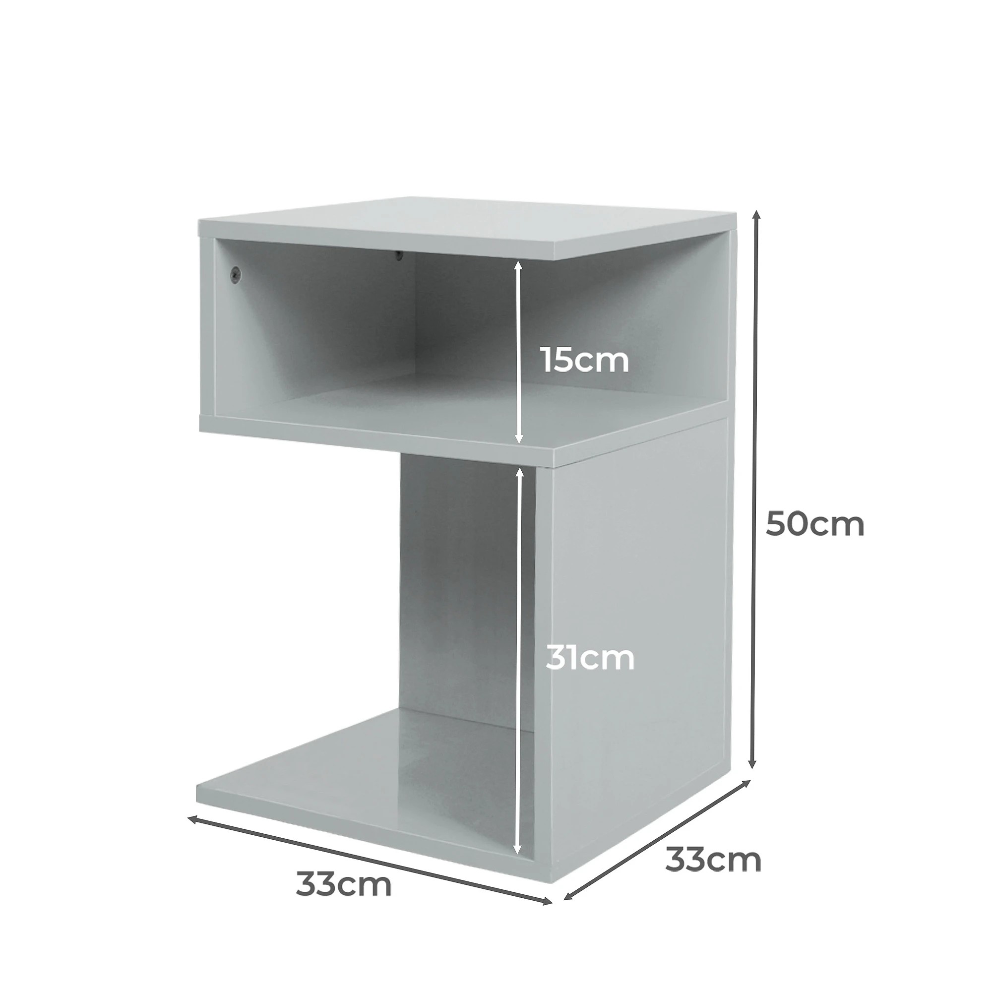 3 Levede Bedside Tables Drawers Side Table Wood Nightstand Storage Cabinet Bedroom, 3 of 8