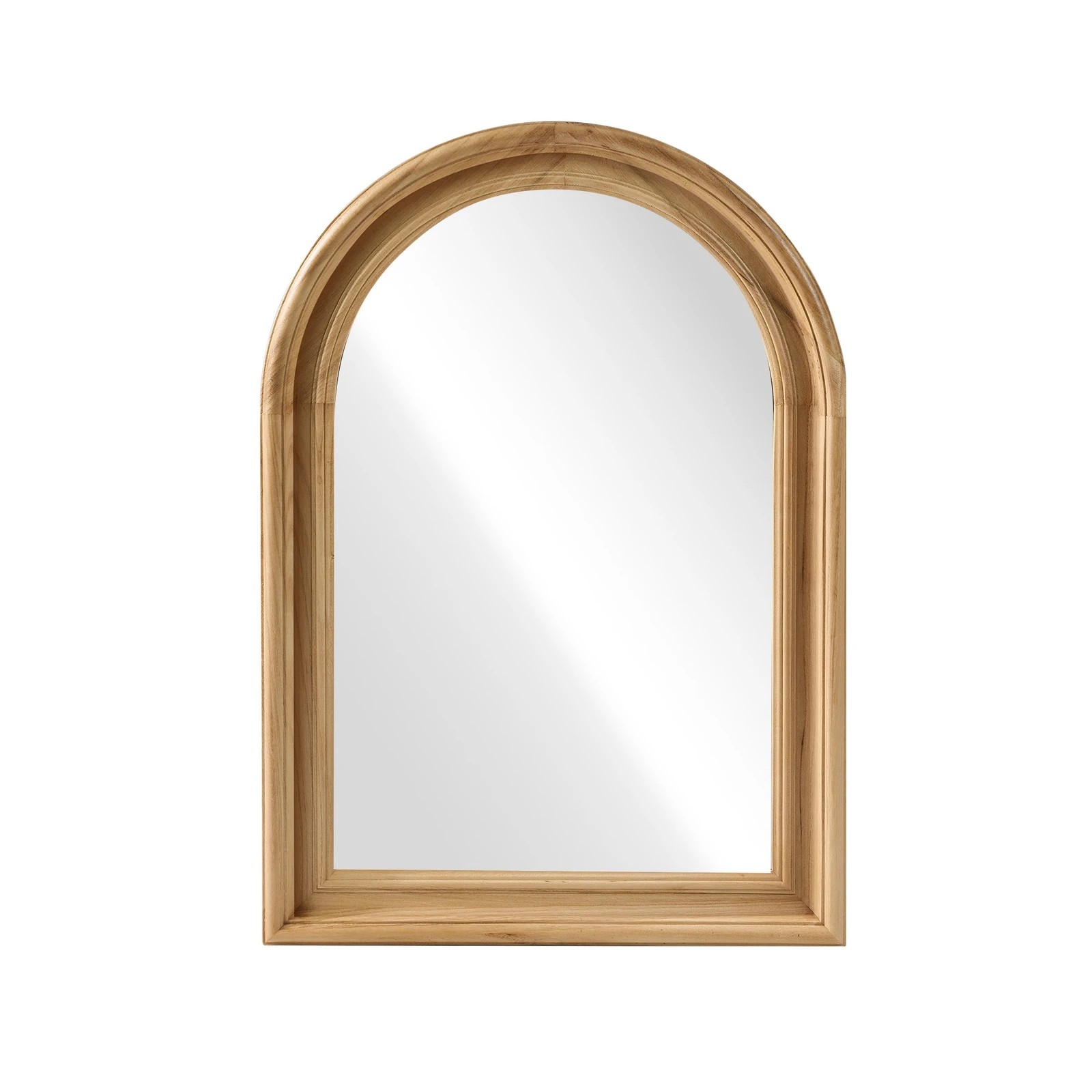 6 Oikiture Arched Wall Mirror 85x60cm - Natural, 6 of 9