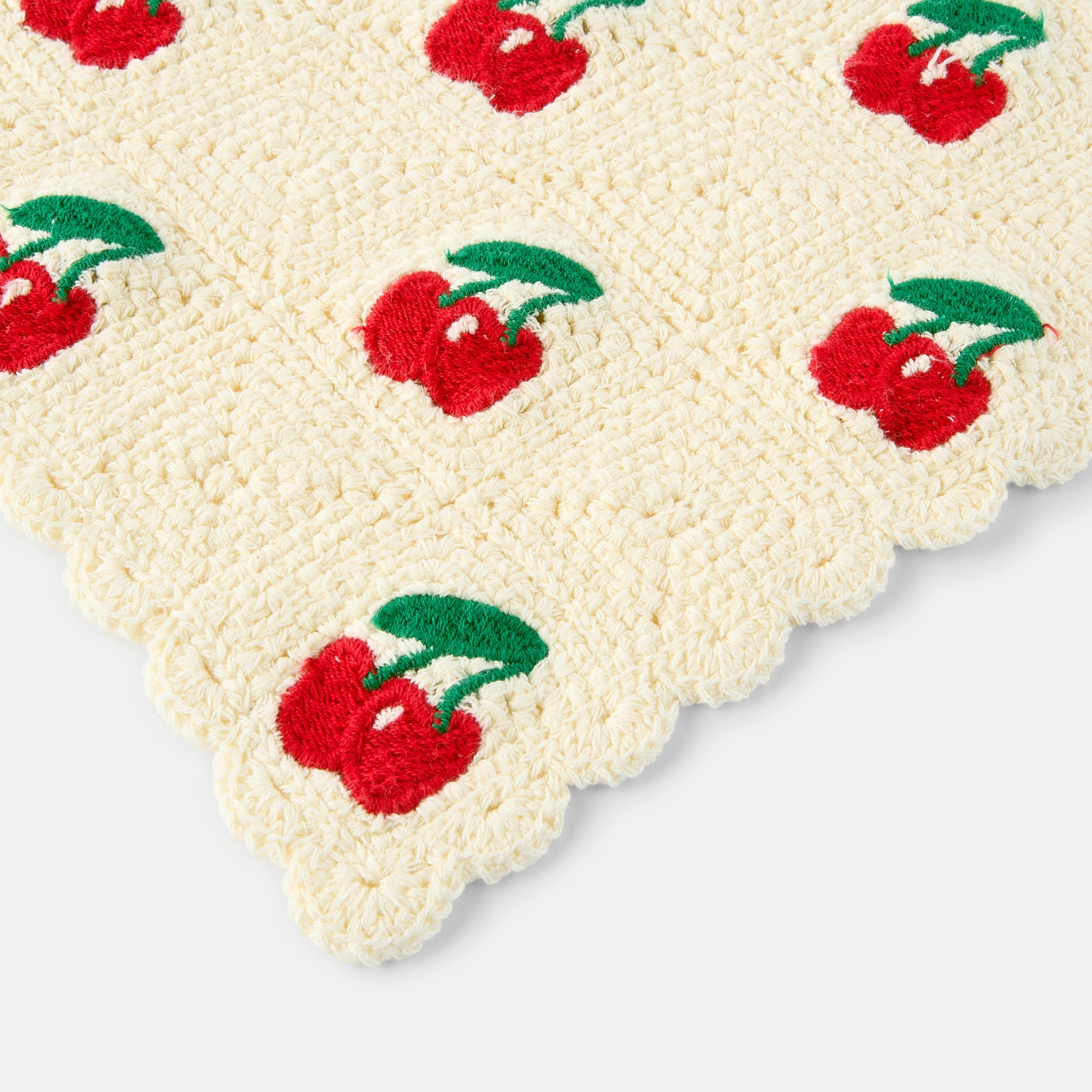 3 Crochet Hair Scarf - Cherry, 3 of 5