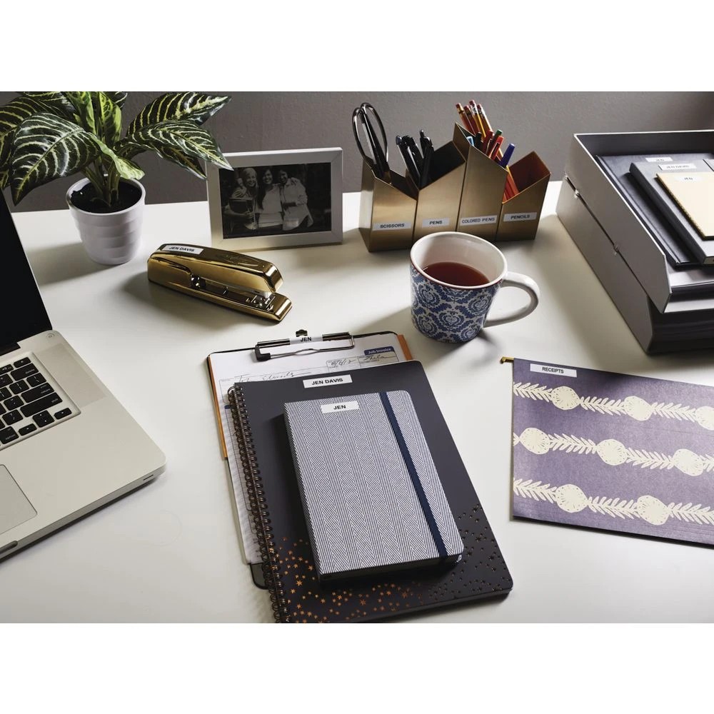 3 DYMO LetraTag Paper Label Tape 12mm Black on White 2 Pack, 3 of 7