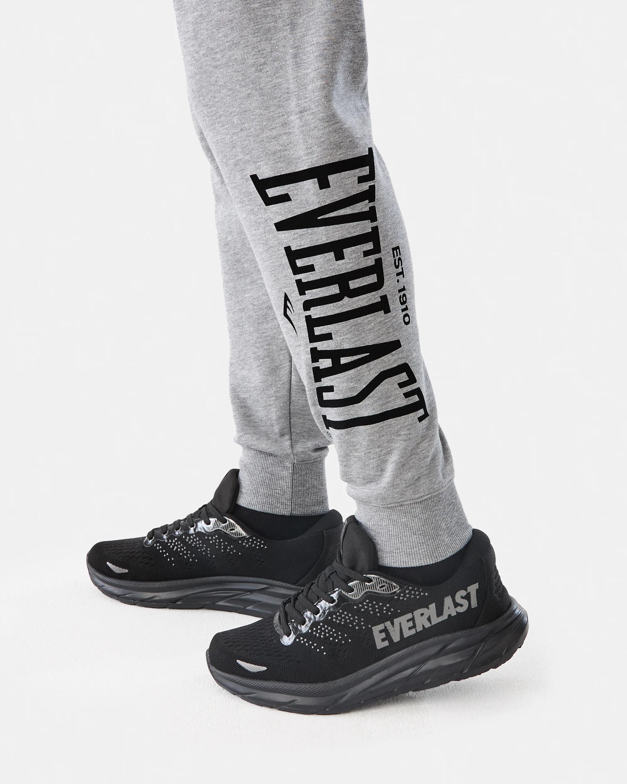 6 Everlast Mens Block Trackpants Ash Grey, 6 of 7