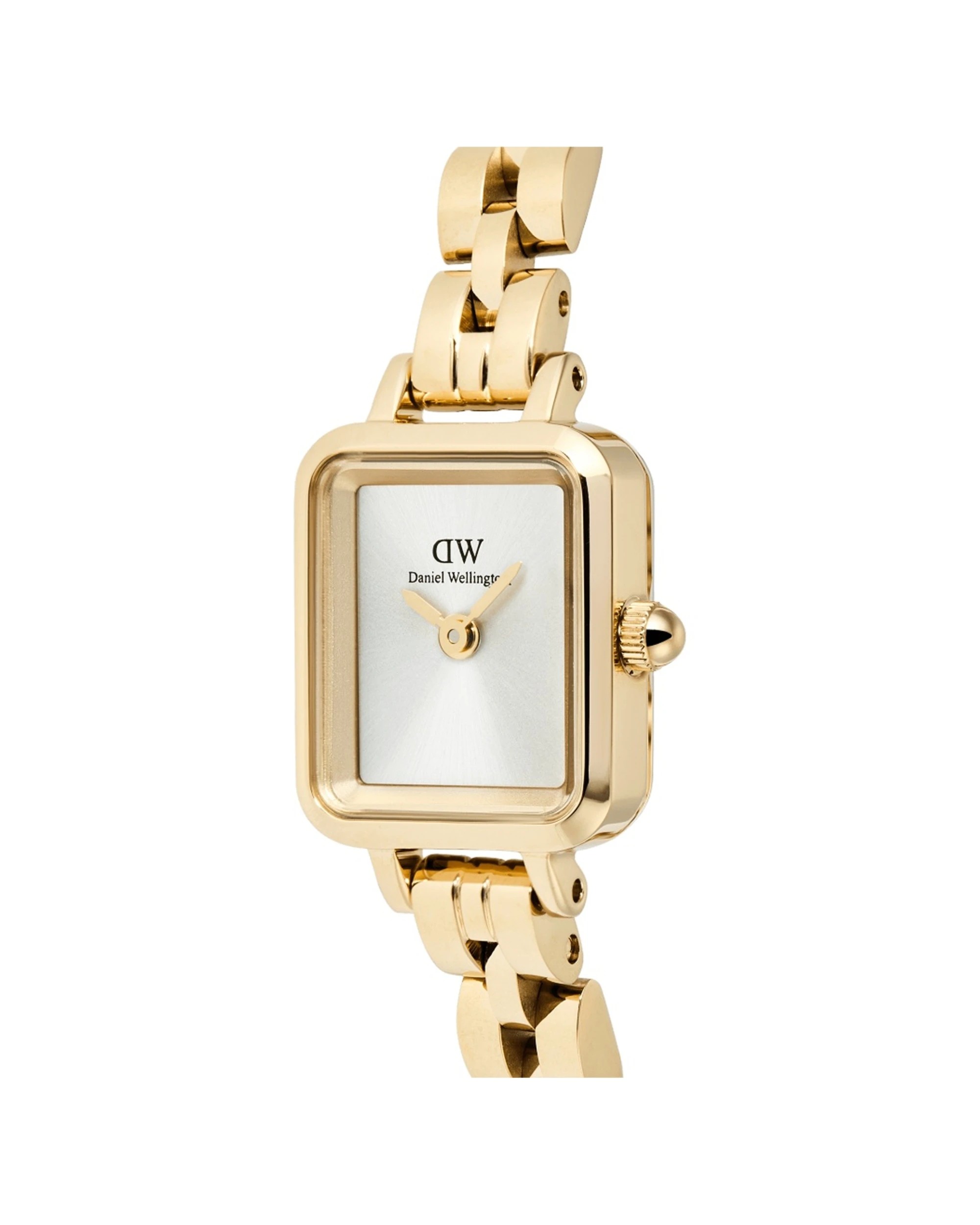 3 Daniel Wellington Quadro Mini Arch 3-Link White Sunray Gold Watch 15.4x18.2mm, 3 of 5