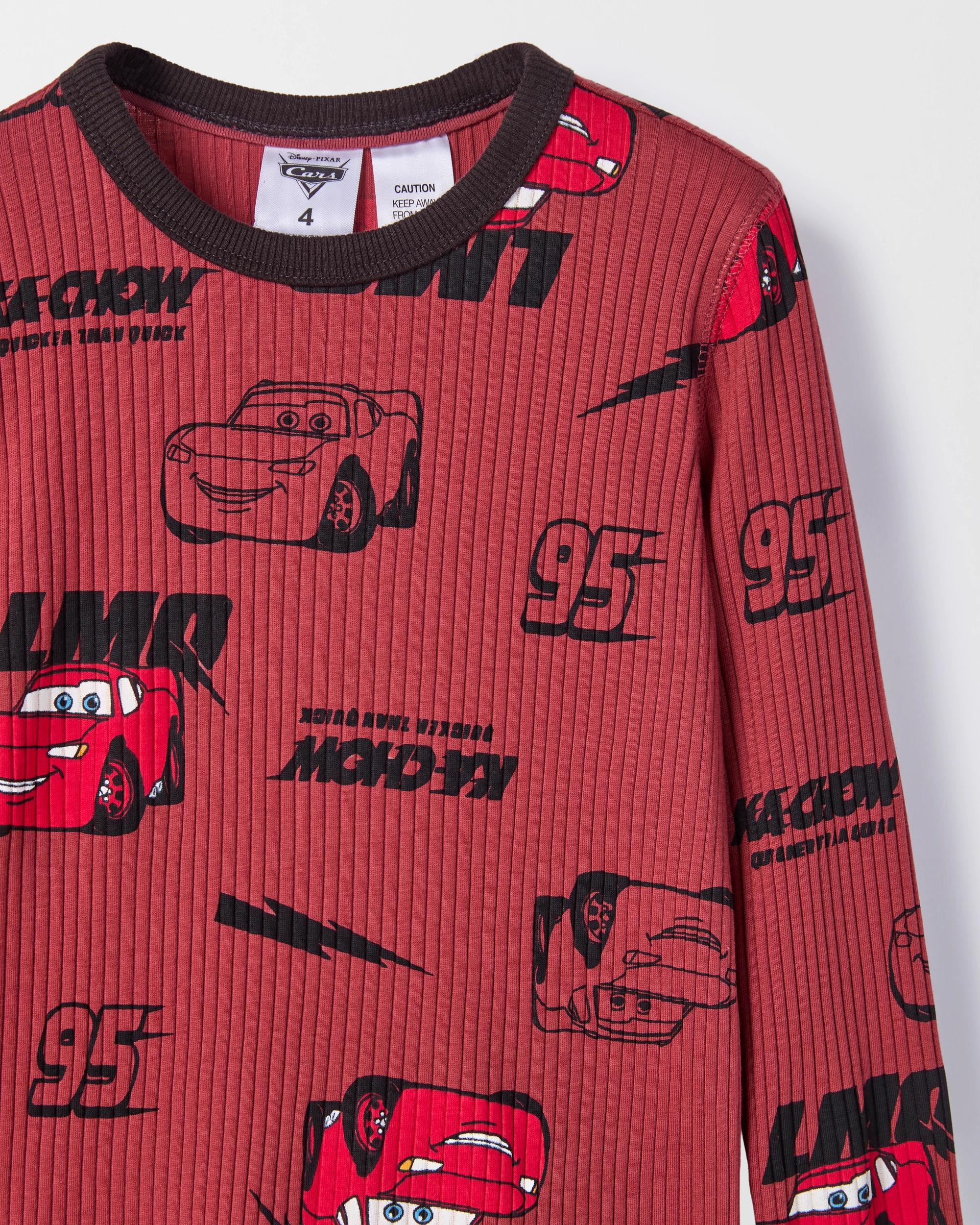 2 Disney Cars Australian Cotton Younger Boys Knit Pyjama Set CARS, 2 of 4