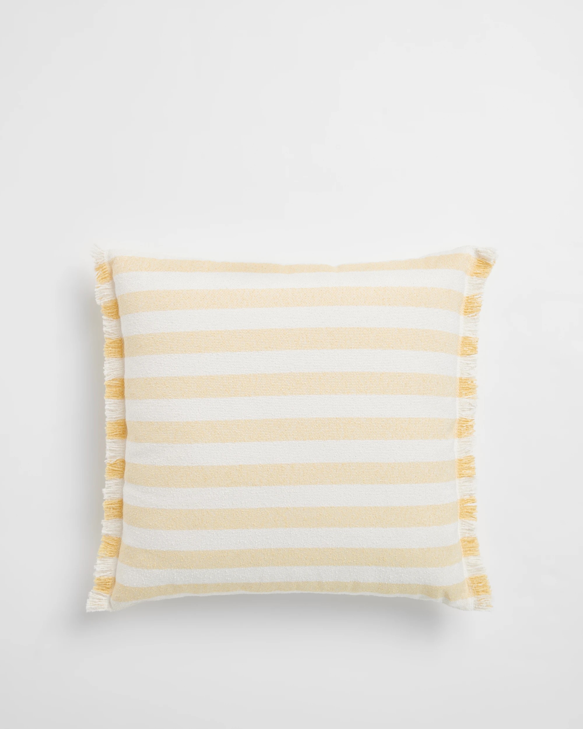 1 Target Amara Stripe Fringe Cushion - Yellow, 1 of 2