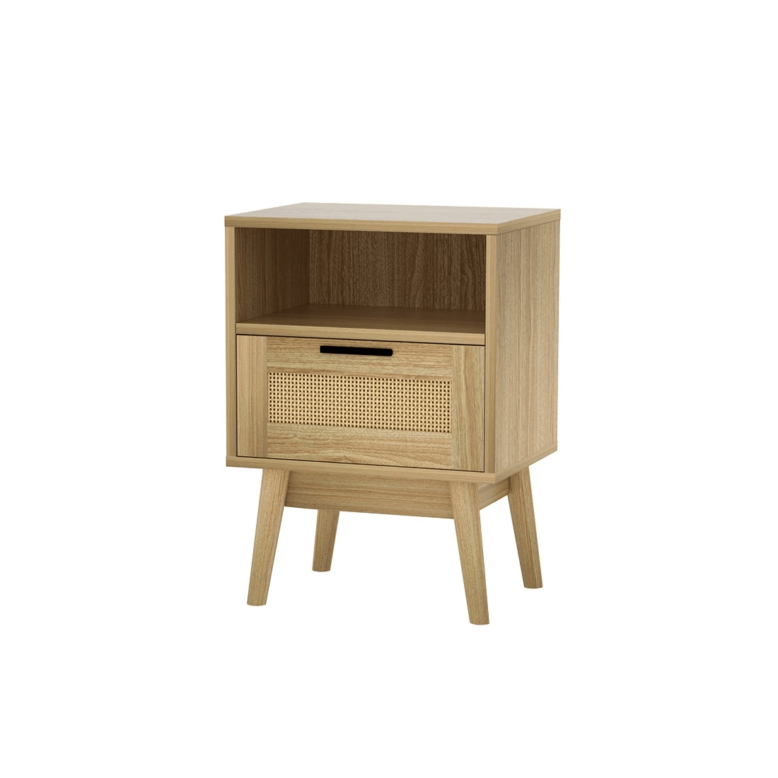 1 Artiss Rattan Bedside Table - Natural, 1 of 7