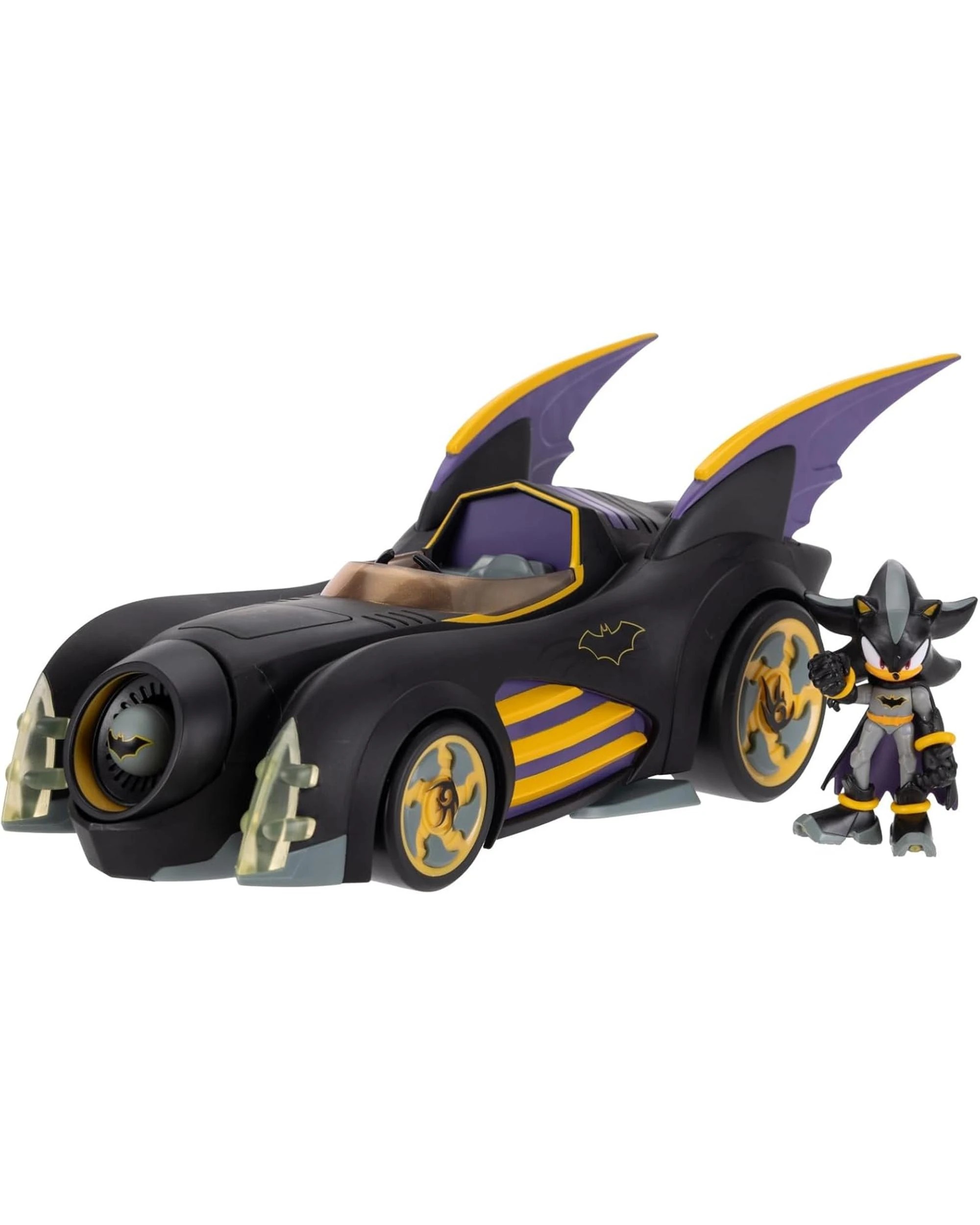 2 Sonic The Hedgehog X DC Shadow as Batman 5 inch Figure with Batmobile, 2 of 6