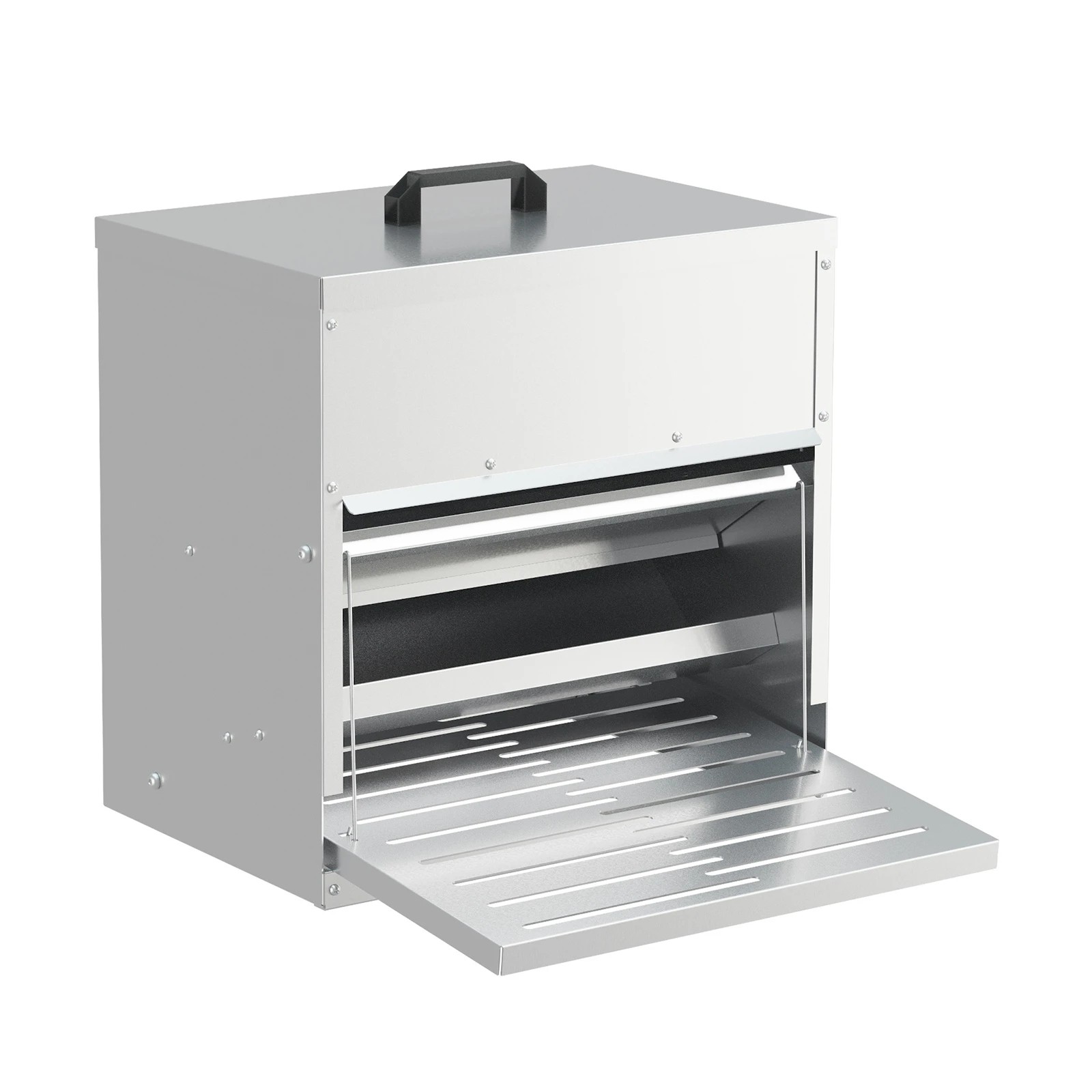 5 Alopet Automatic Chicken Feeder Auto Coop Chick Treadle Self Opening 10kg - Silver, 5 of 7