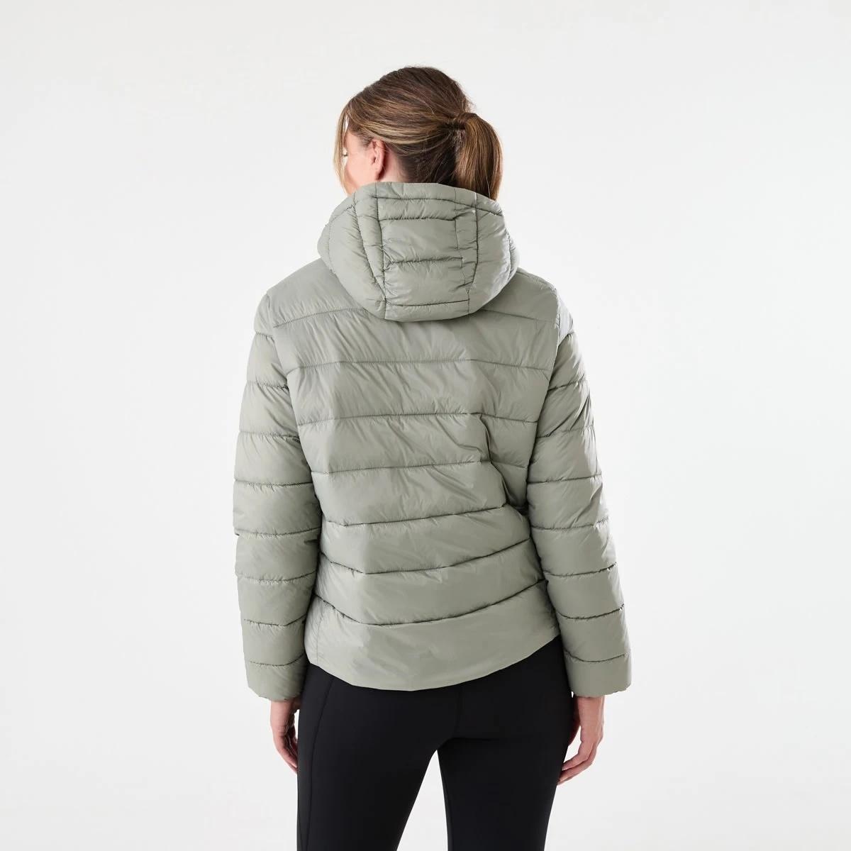 4 Active Womens Packable Puffer Jacket Soft Khaki, 4 of 7