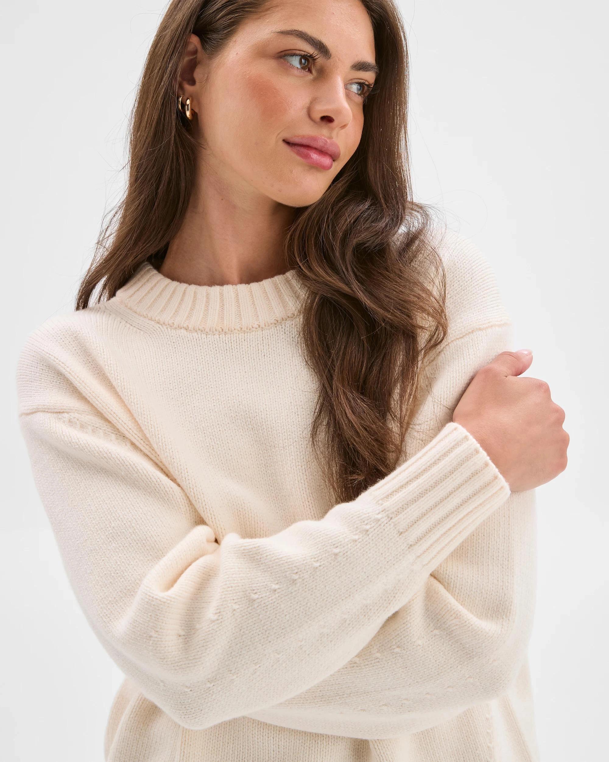 5 Target Petites Petites Stitch Detail Pearl Jumper CREAM, 5 of 8