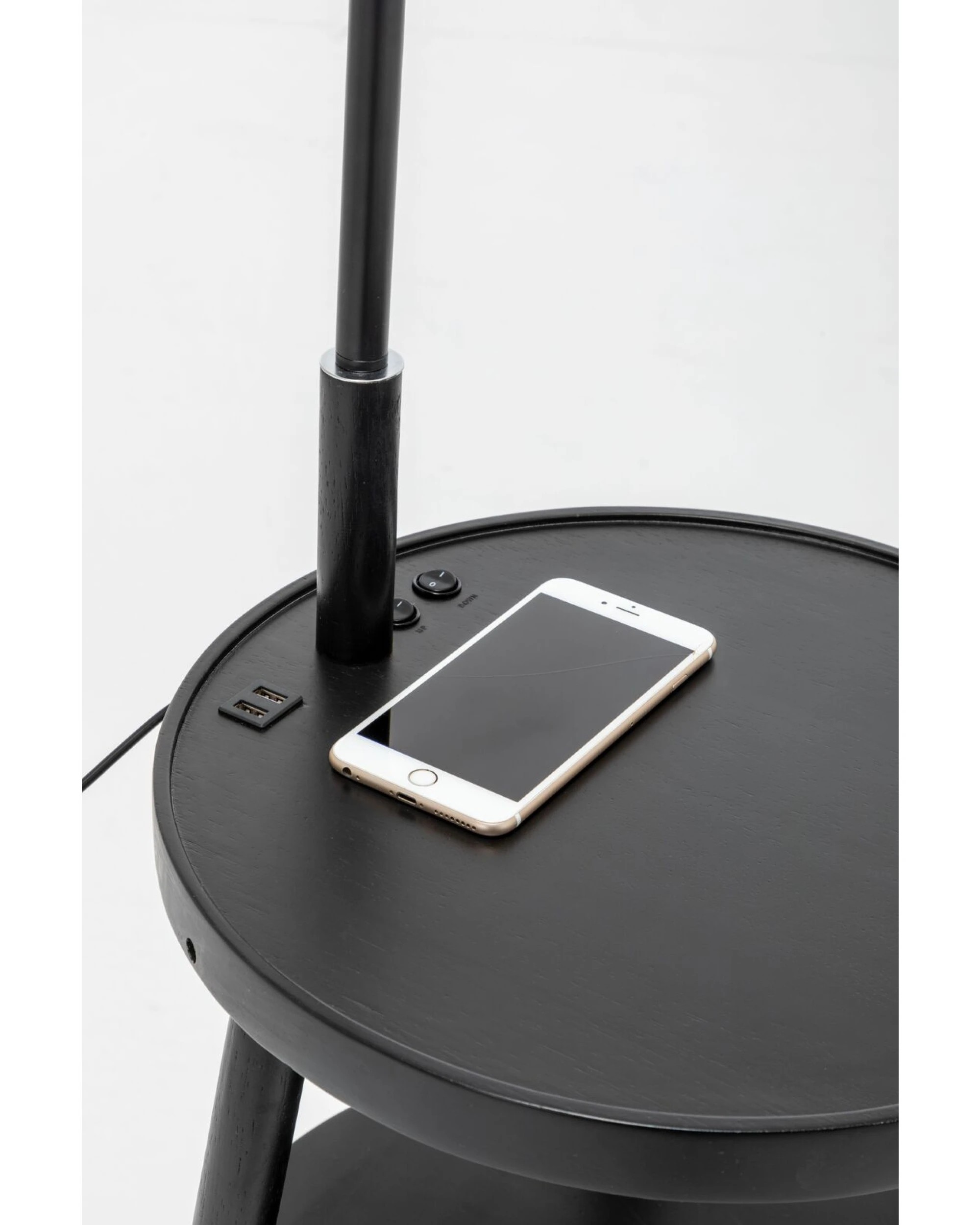 5 BR Home Naples Tripod Floor Lamp with Storage Drawer and USB Charging, 5 of 8