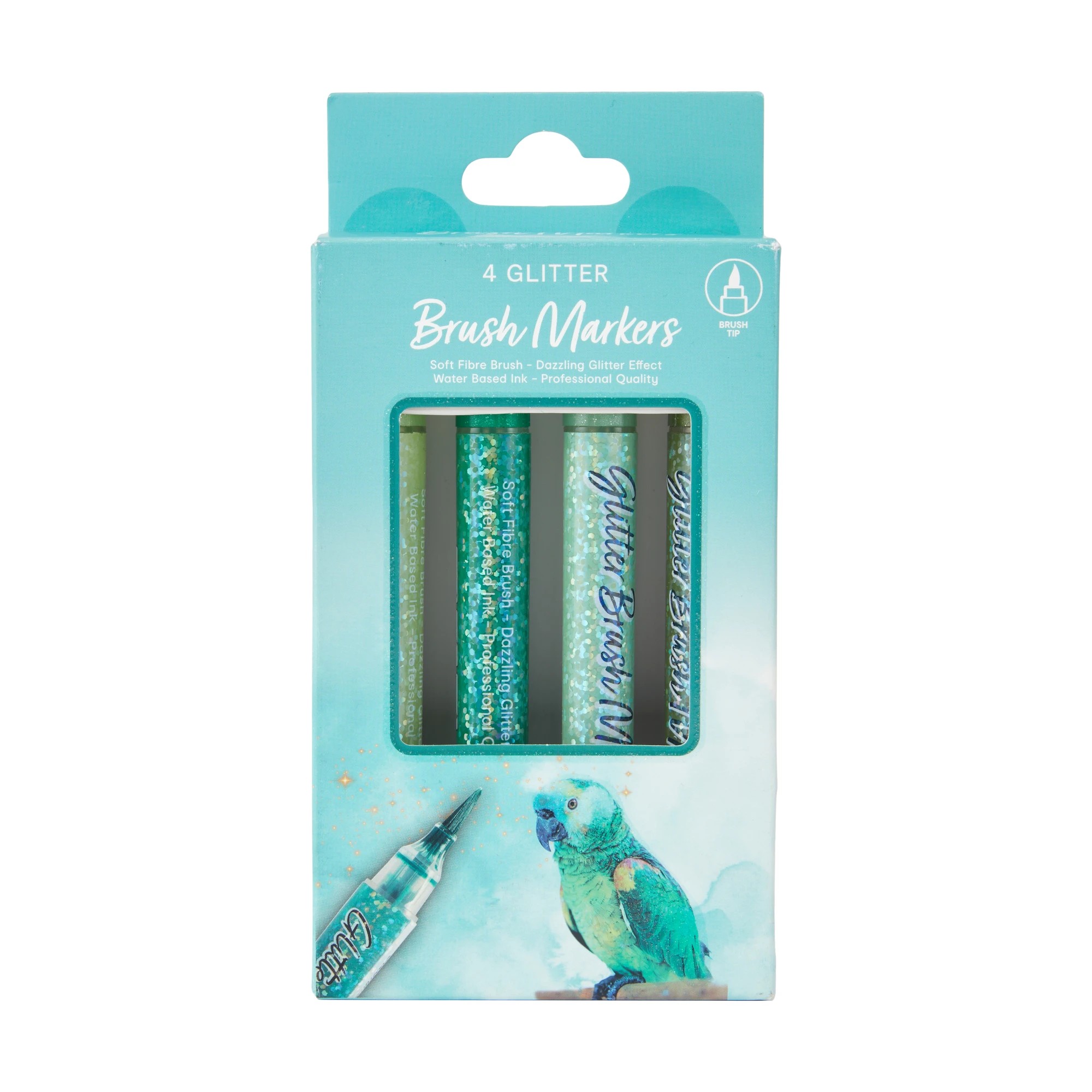 1 4 Pack Glitter Brush Markers, 1 of 6