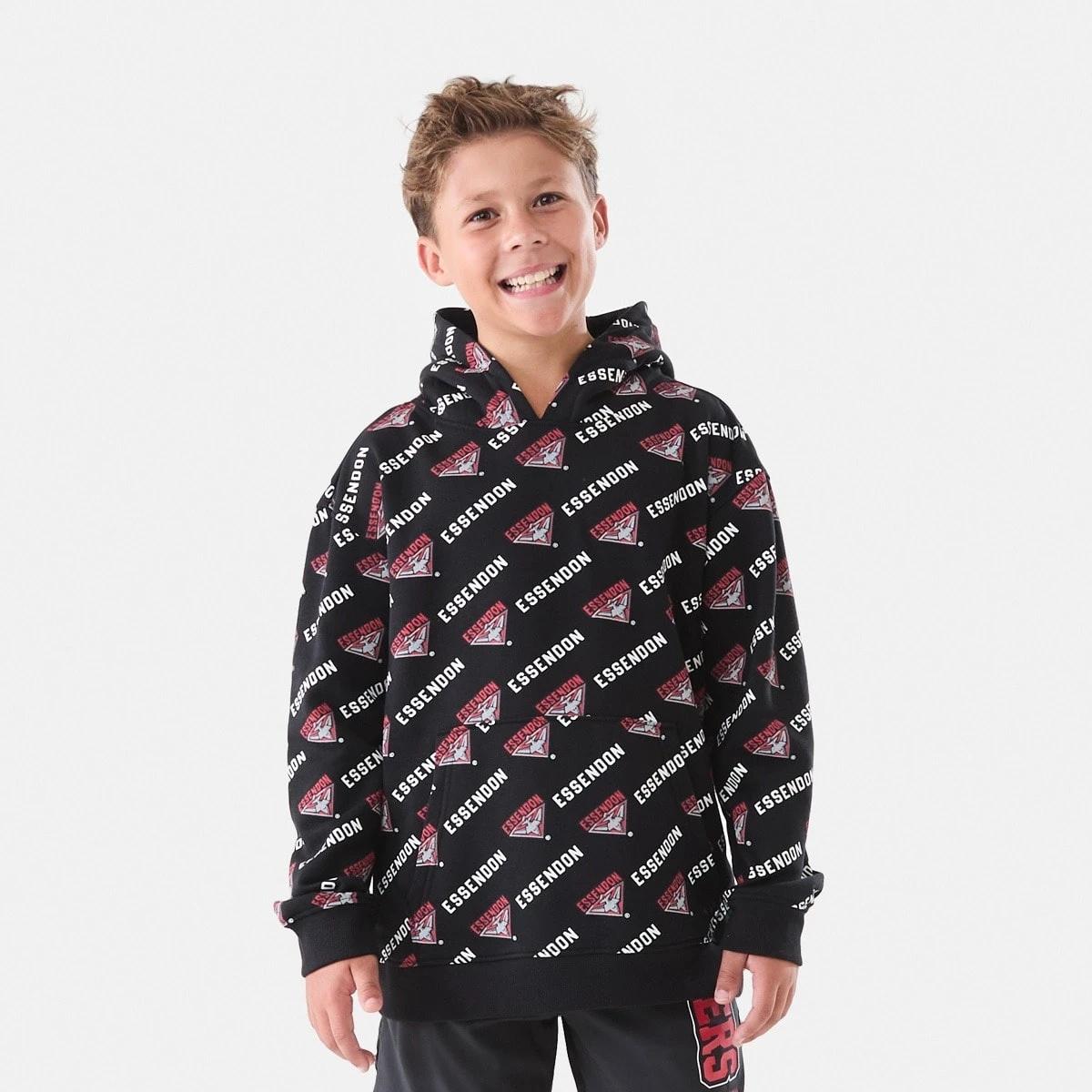 4 Official AFL Kids All Over Print Hoodie Essendon, 4 of 10
