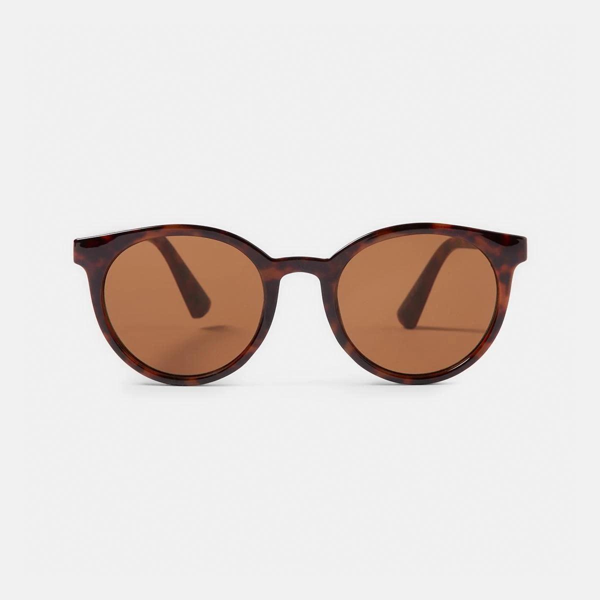 1 Basic Round Sunglasses Tort, 1 of 6