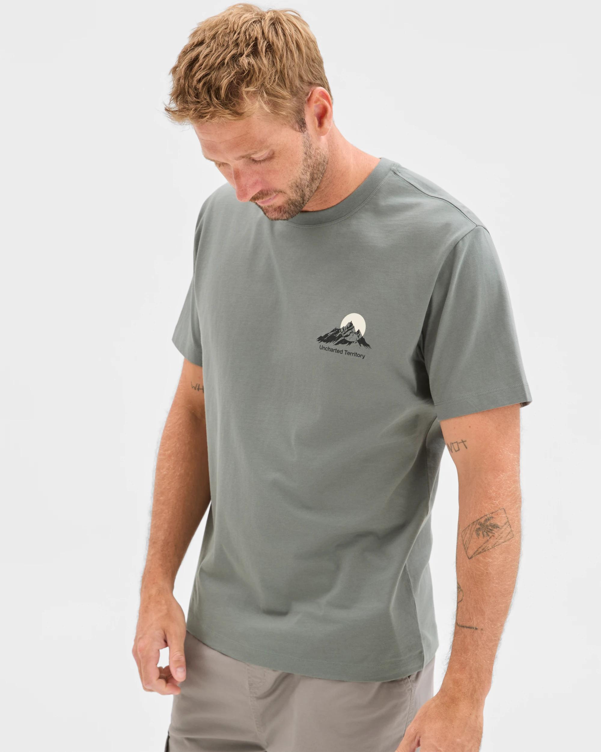 2 Target Man Australian Cotton Print T-Shirt GREEN UNCHARTED, 2 of 5