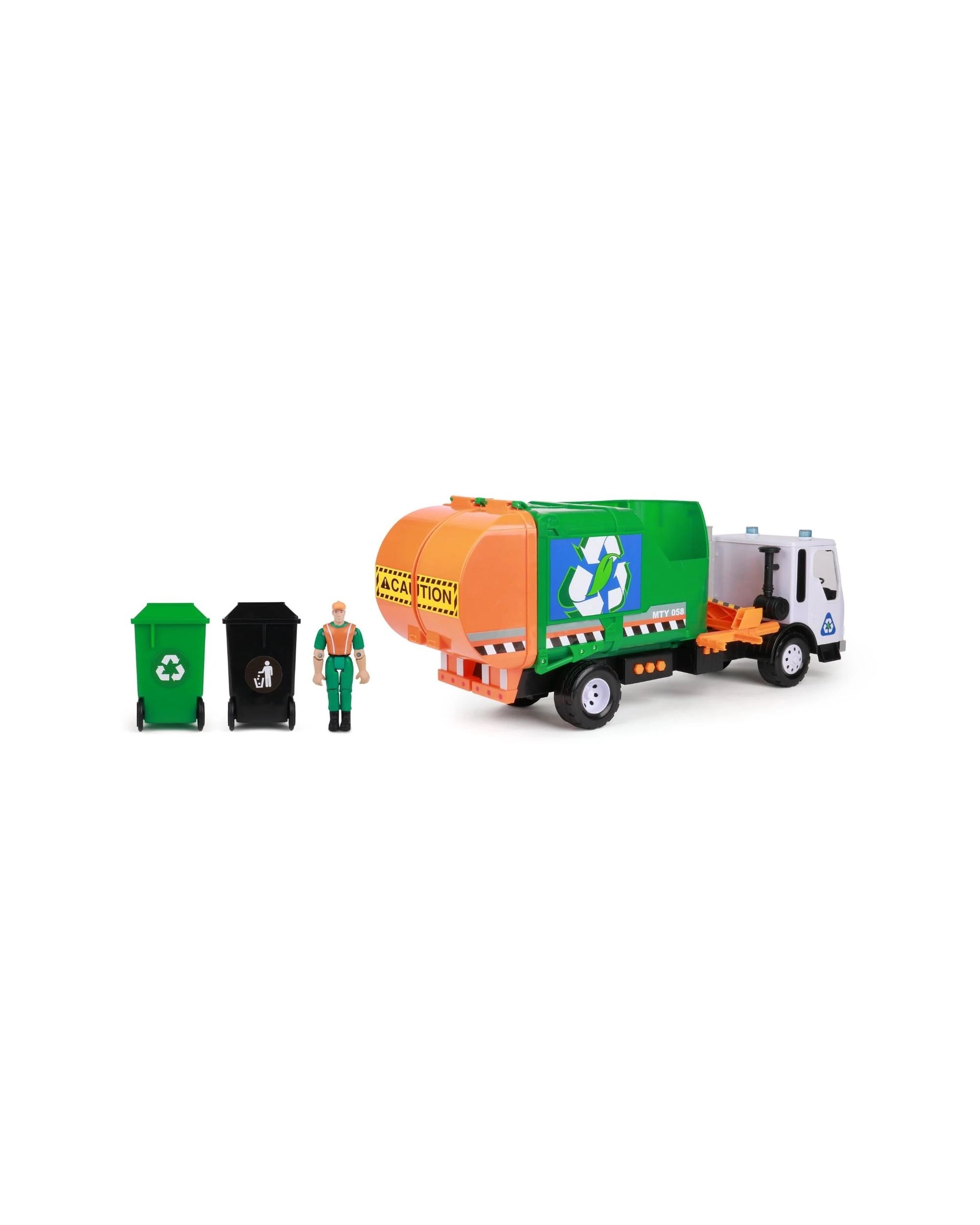 3 Mighty Fleet Titans Go Green Garbage Truck, 3 of 3