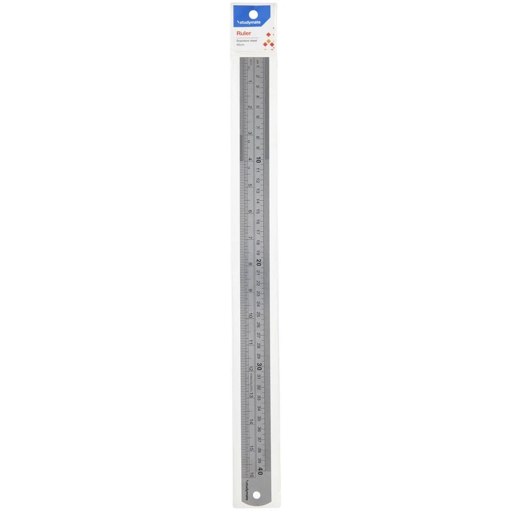 2 Studymate Stainless Steel Ruler 40cm, 2 of 5