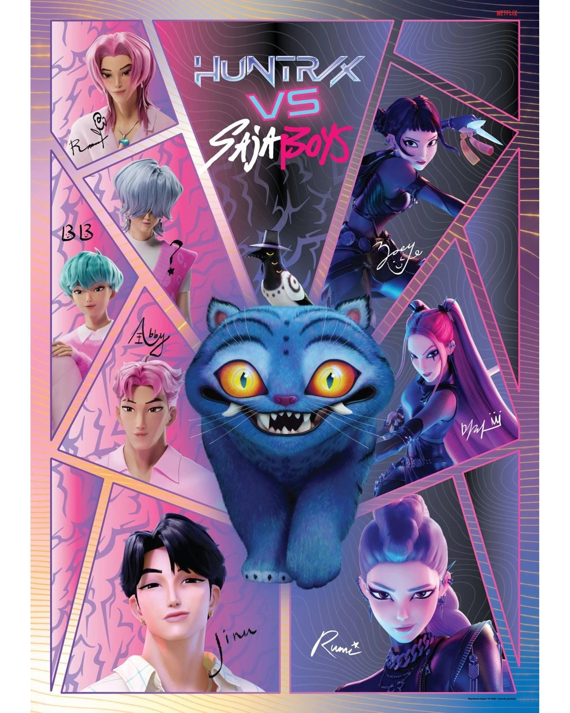 2 Impact Puzzles K-Pop Demon Hunters Broken Glass 1000 Piece Jigsaw Puzzle, 2 of 2