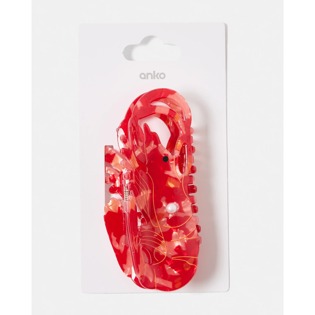 4 Red Lobster Claw Hair Clip, 4 of 4