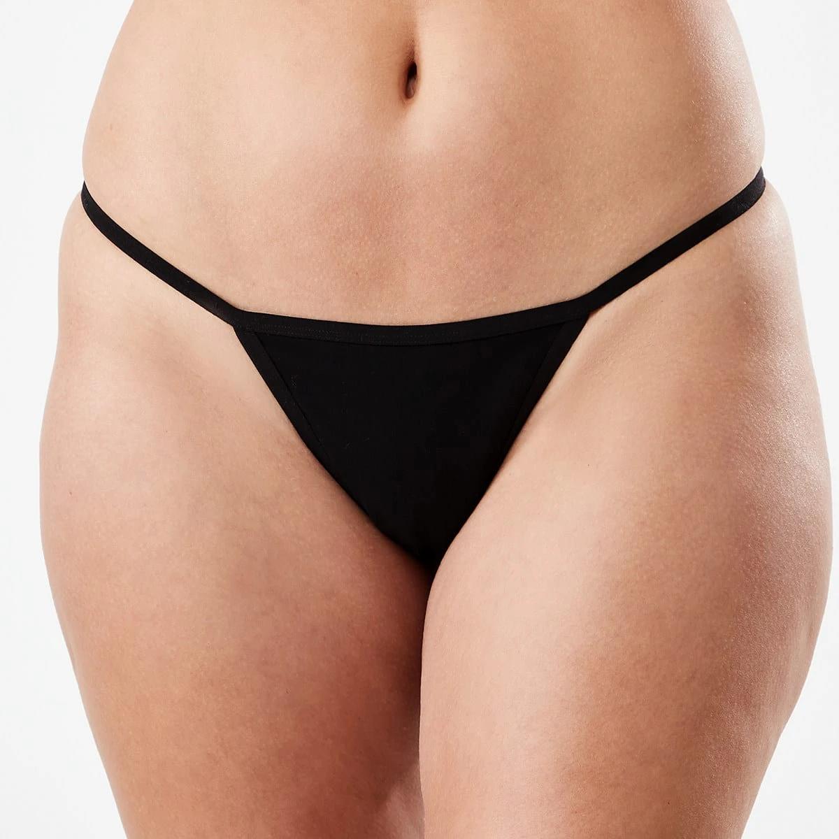 6 3 Pack Frida G-string Briefs Tanblk Mix, 6 of 8