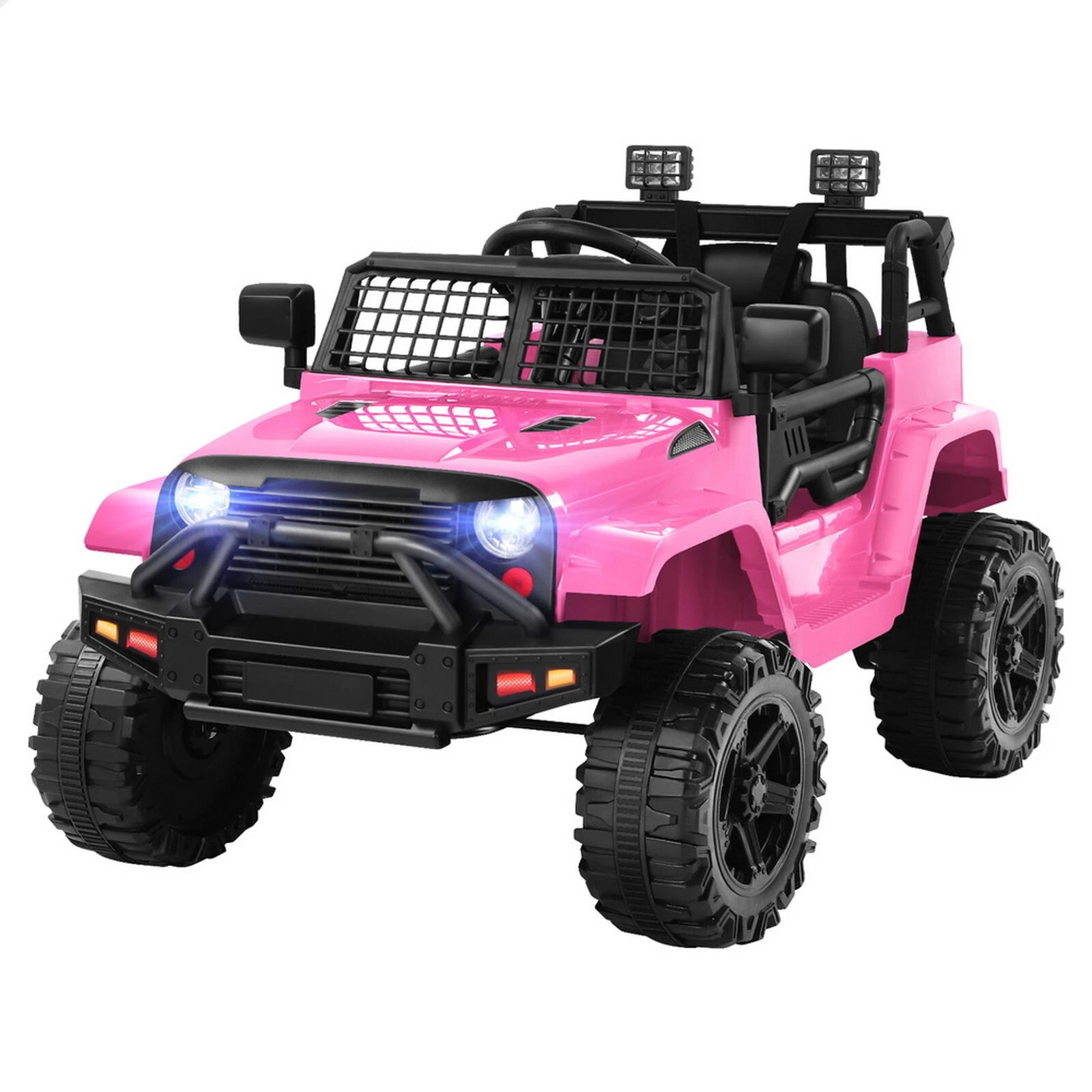 1 Alfordson Kids Ride On Car Toy Jeep Electric 12V 70W Motors R/C LED Lights - Pink, 1 of 10