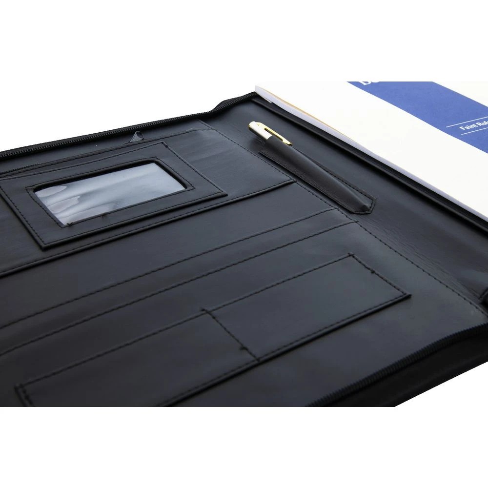 3 Collins Debden A4 Zippered Portfolio Black, 3 of 3