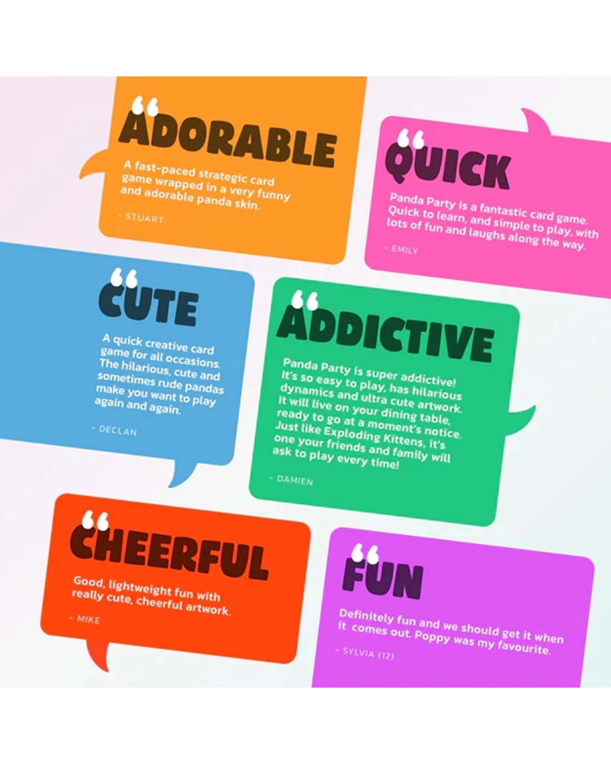 5 Panda Party Card Game, 5 of 5