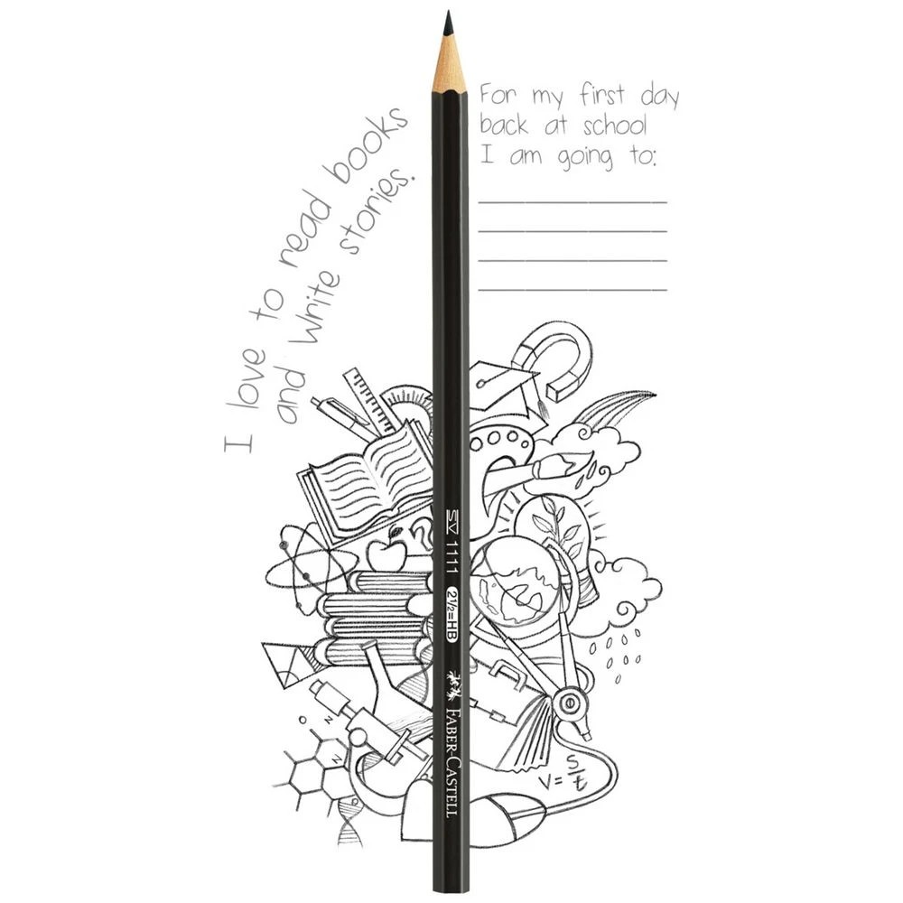 3 Faber-Castell 1111 Graphite Pencils 2B 12 Pack, 3 of 6