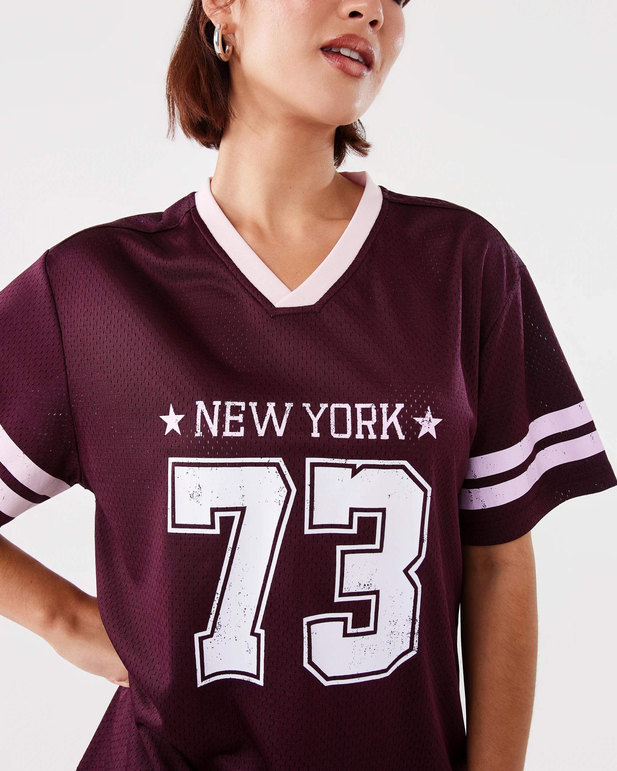 6 Short Sleeve Varsity Top Red Royale, 6 of 10