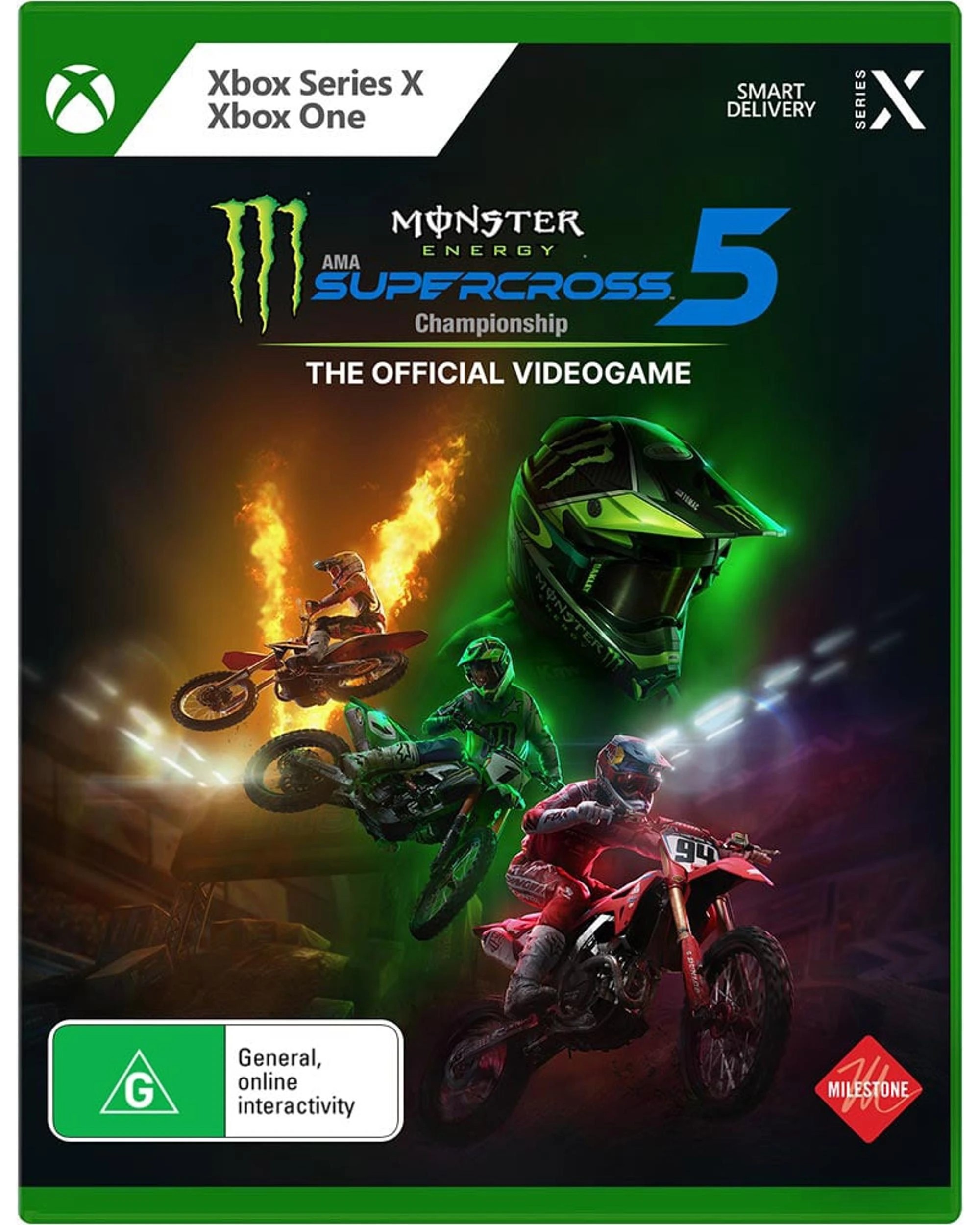 1 Monster Energy Supercross 5 The Official Videogame - Xbox Series X, Xbox One, 1 of 9