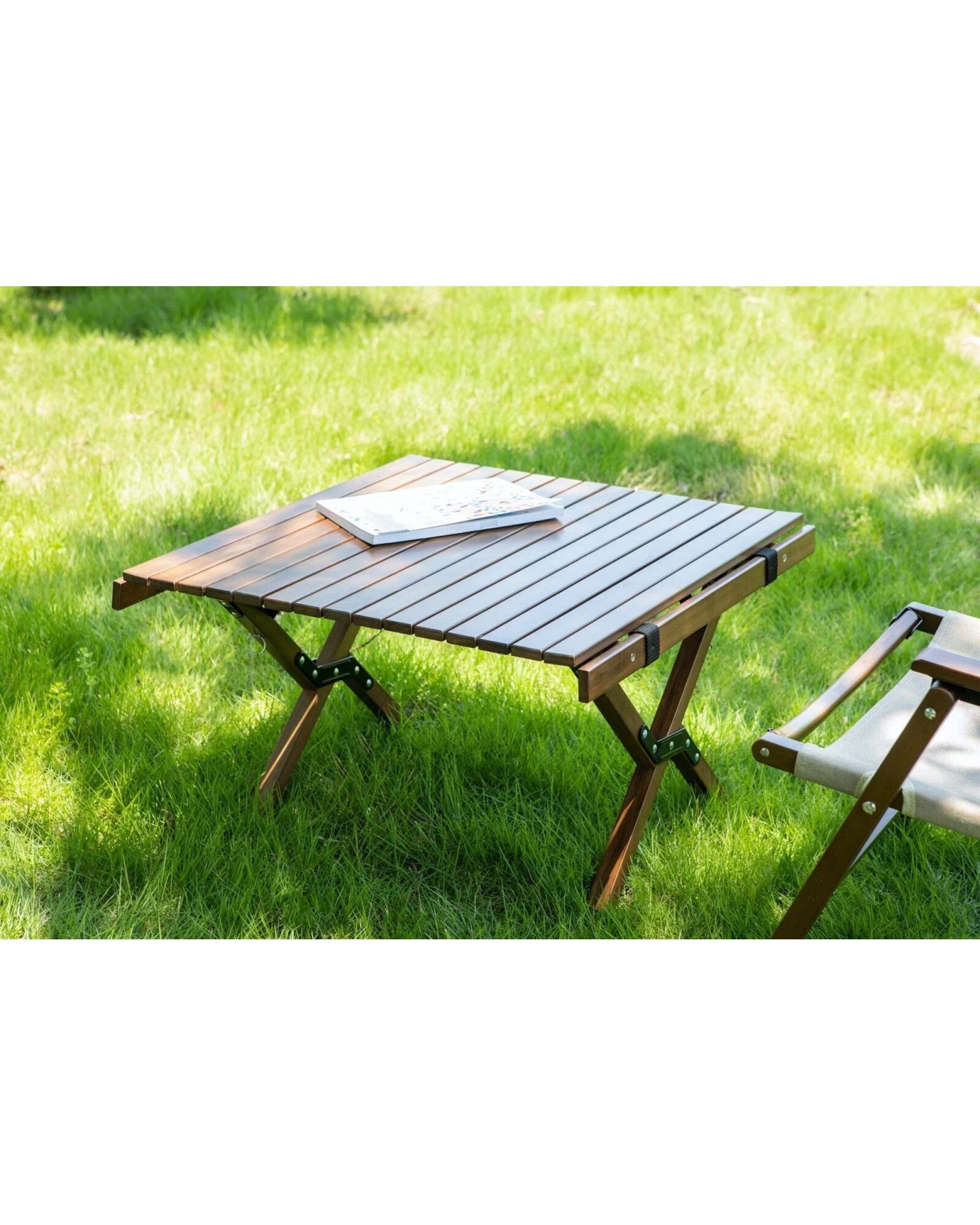 5 BR Home 62cm Foldable Bamboo Outdoor Camping Table Waterproof Wood Wooden, 5 of 5